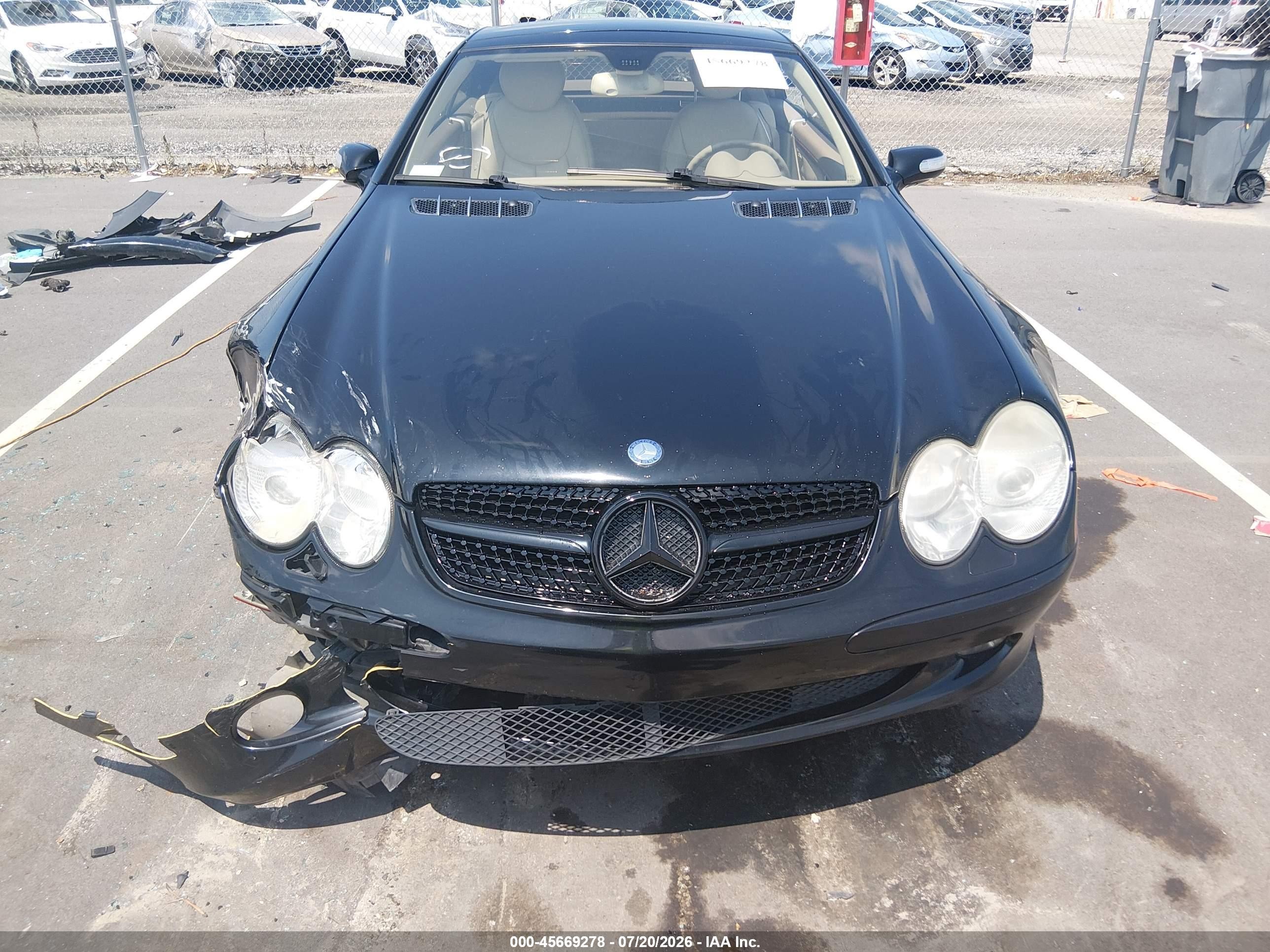 2005 Mercedes-benz Sl 500 Black vin: WDBSK75F95F095380