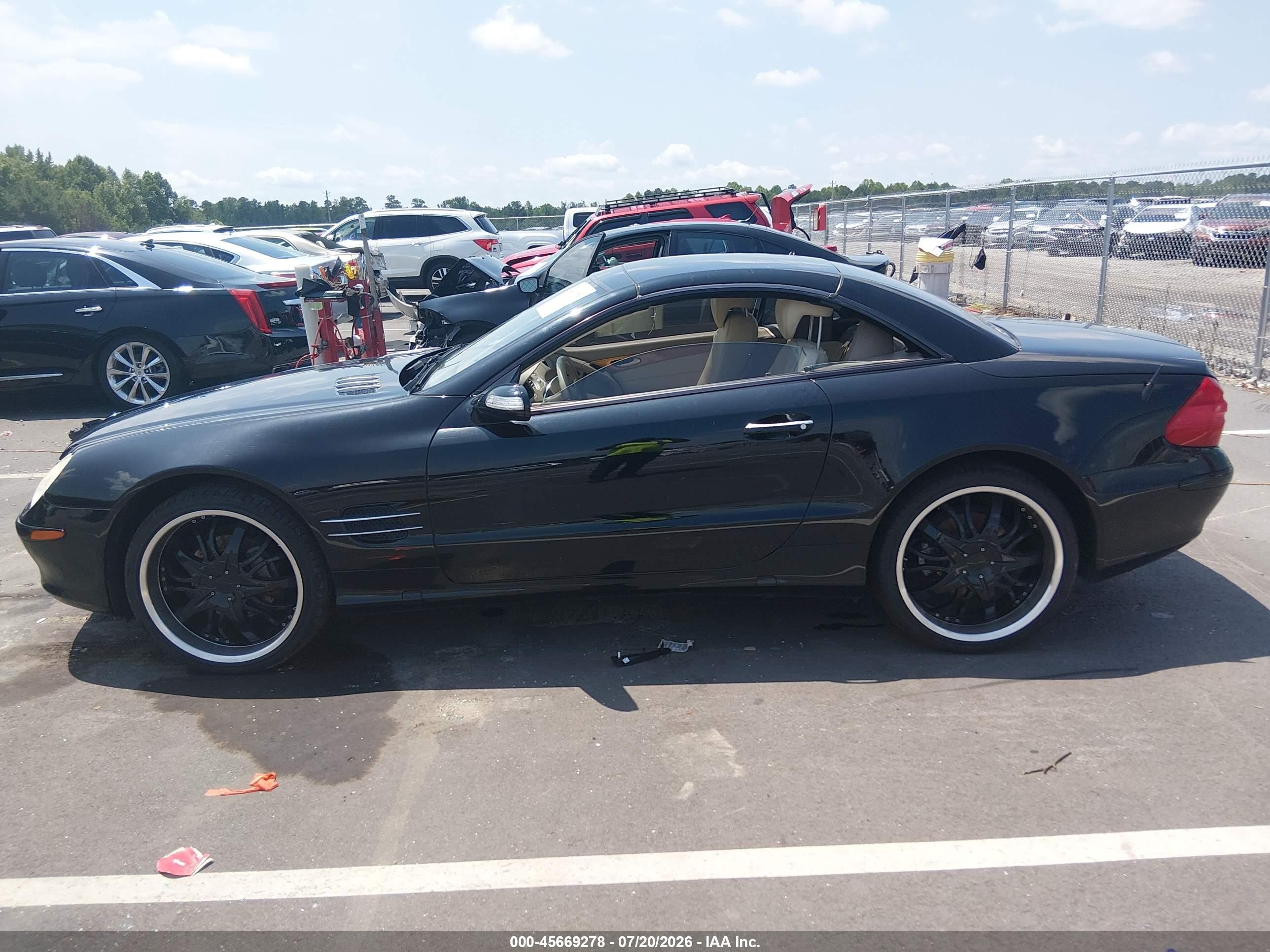 2005 Mercedes-benz Sl 500 Black vin: WDBSK75F95F095380