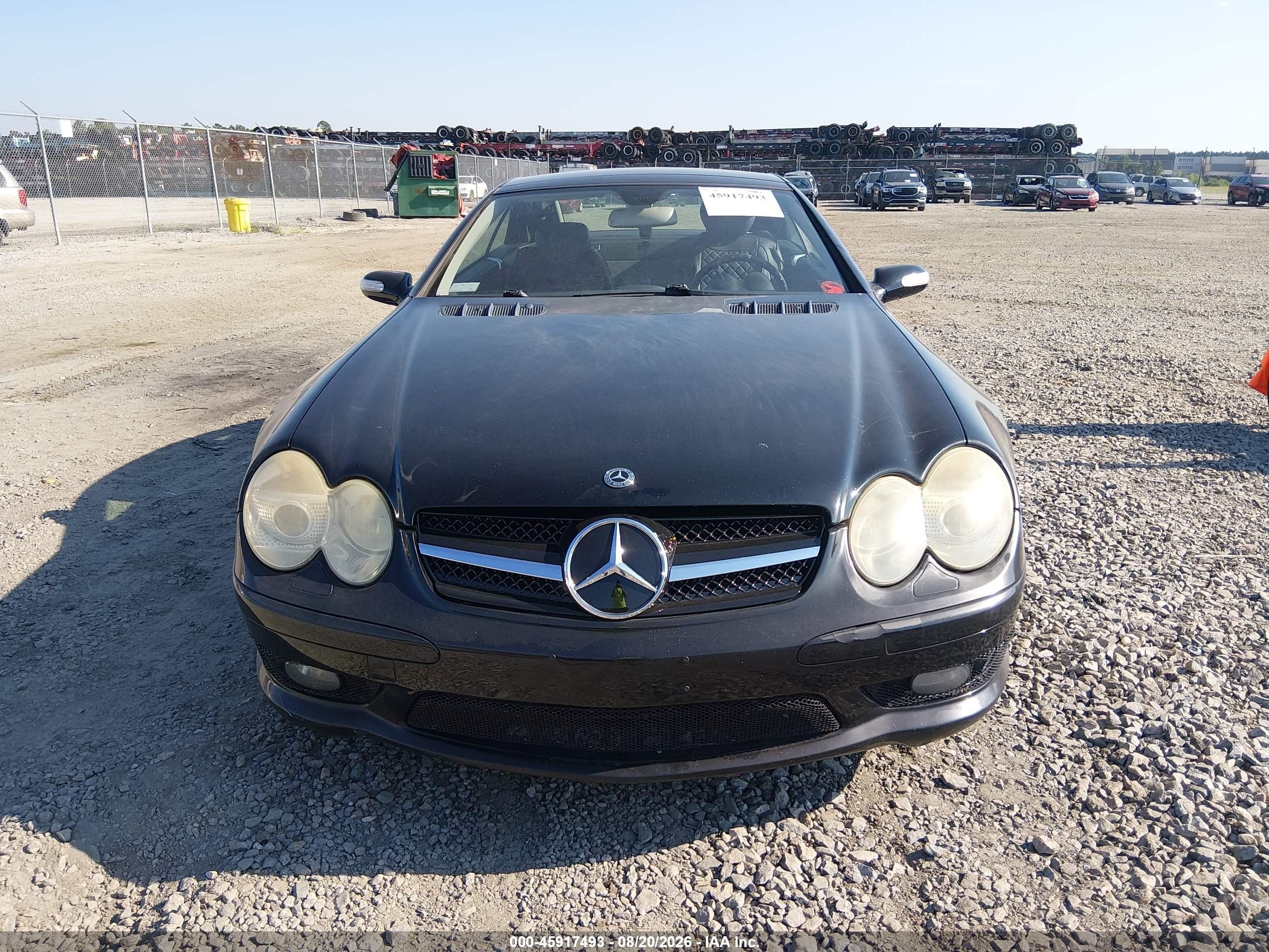 2006 Mercedes-benz Sl 500   Black vin: WDBSK75F96F108226