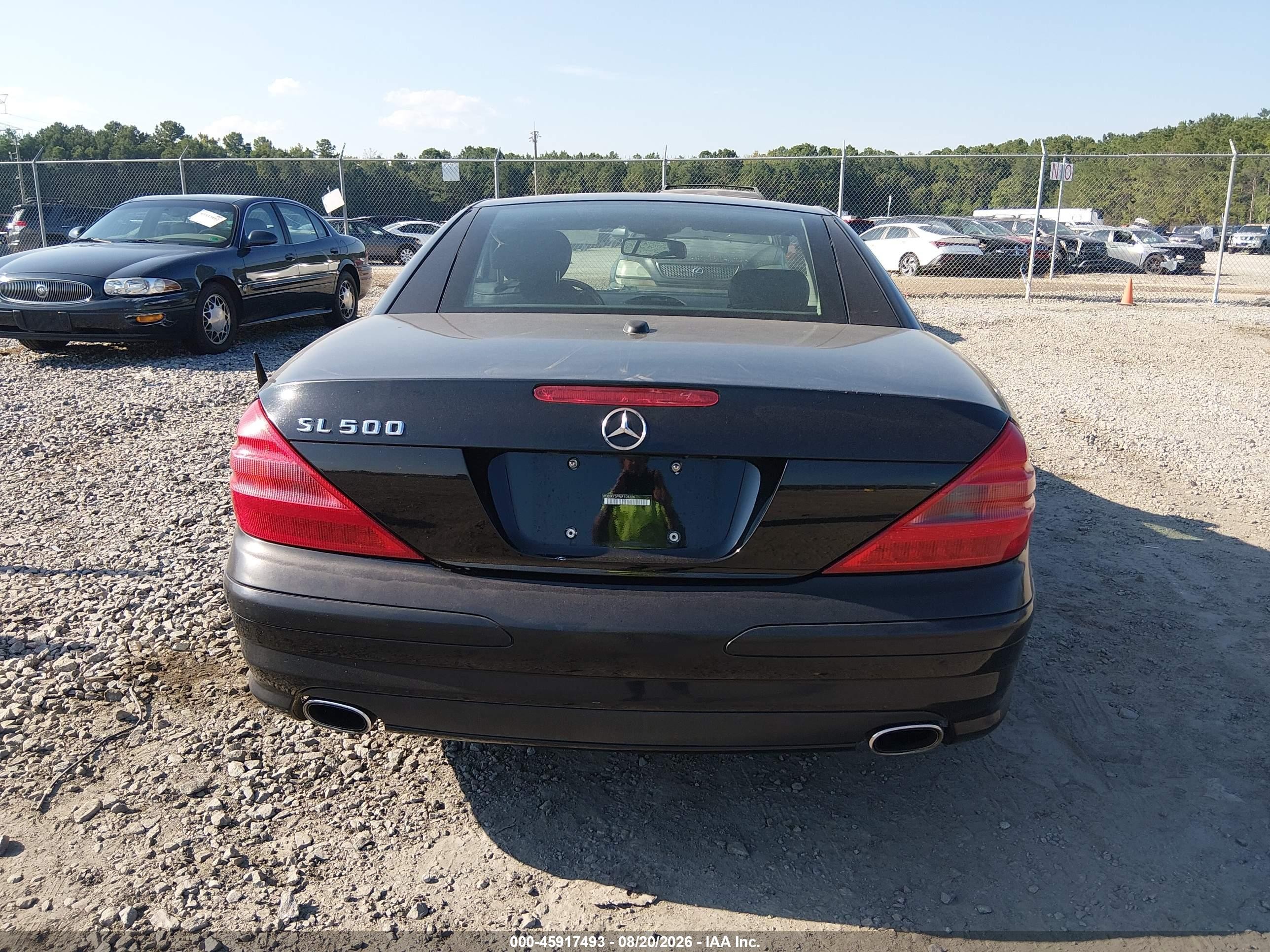 2006 Mercedes-benz Sl 500   Black vin: WDBSK75F96F108226