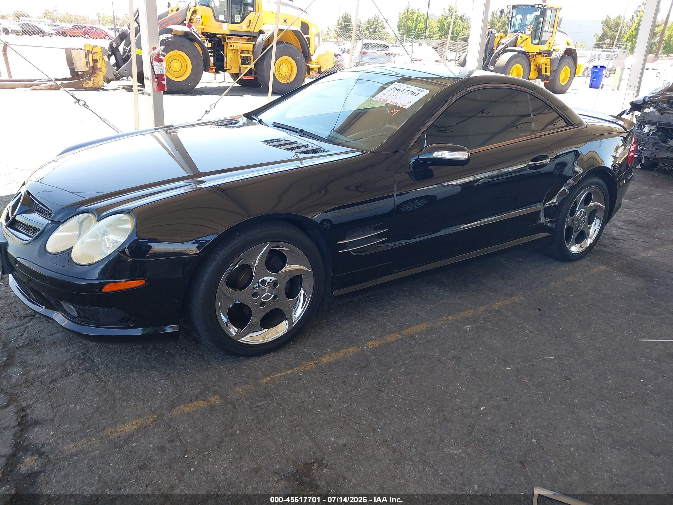 2006 Mercedes-benz Sl 500   Black vin: WDBSK75F96F110834