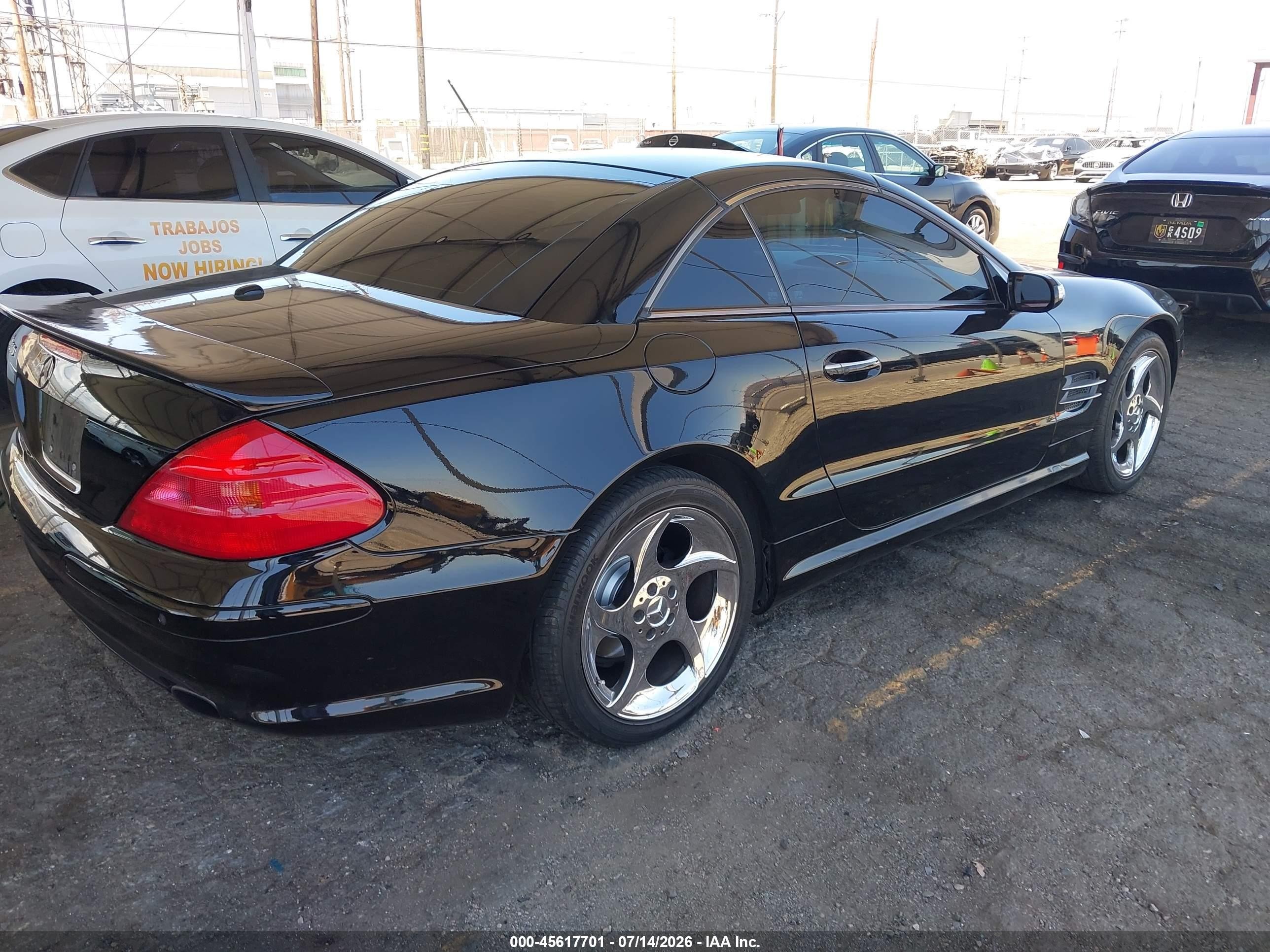 2006 Mercedes-benz Sl 500   Black vin: WDBSK75F96F110834