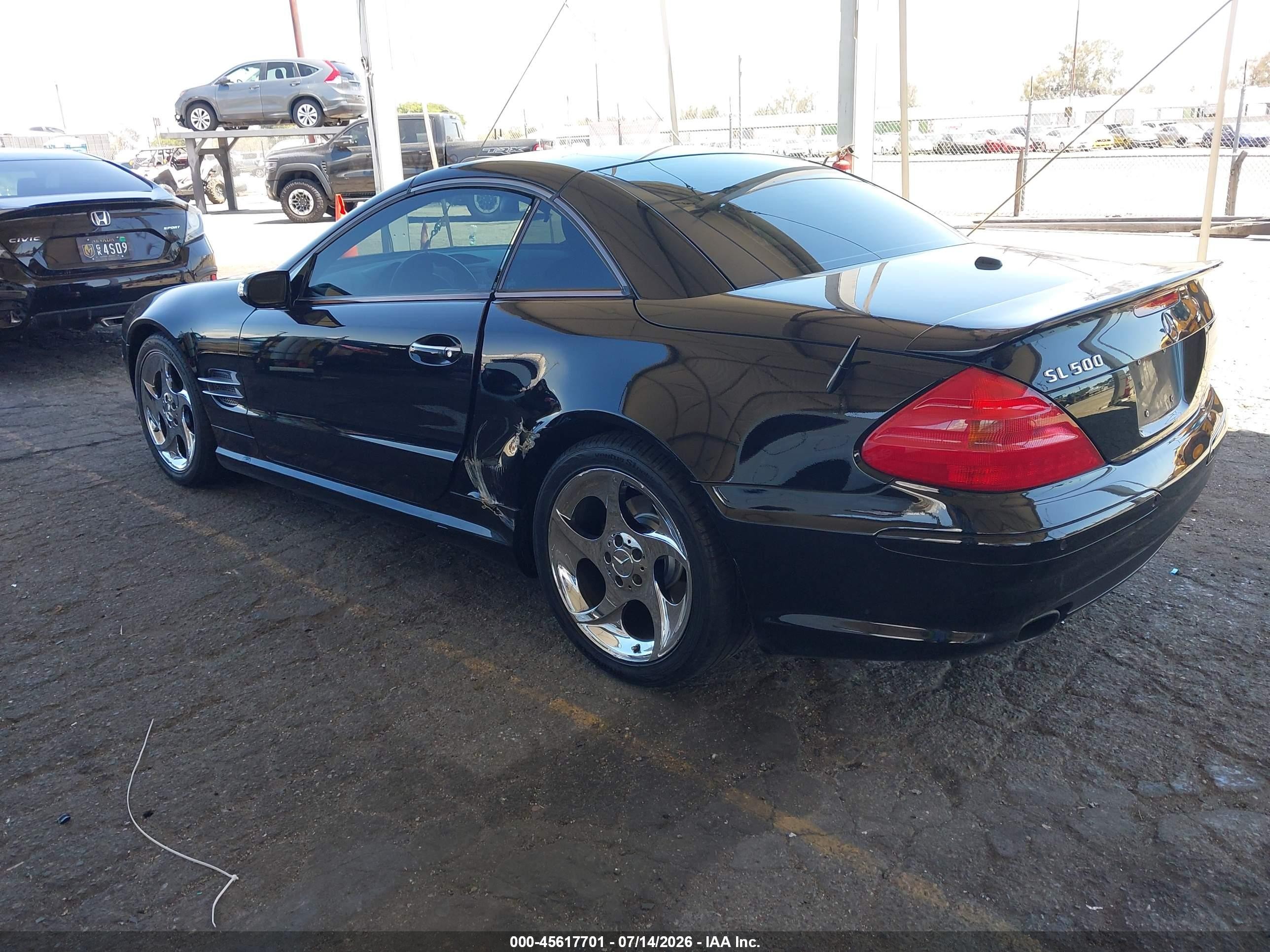 2006 Mercedes-benz Sl 500   Black vin: WDBSK75F96F110834