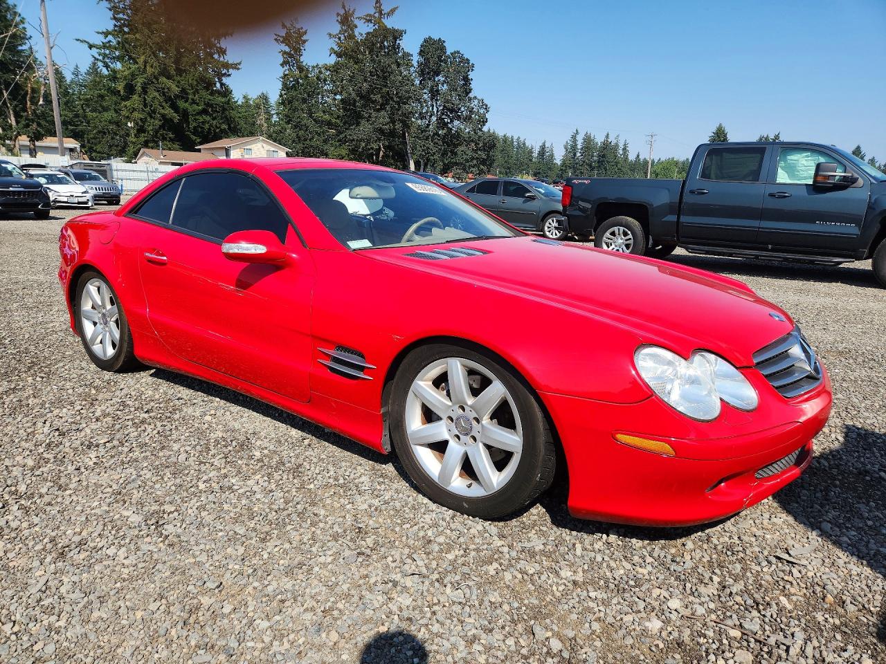 2003 Mercedes-benz Sl 500r Red vin: WDBSK75FX3F050560