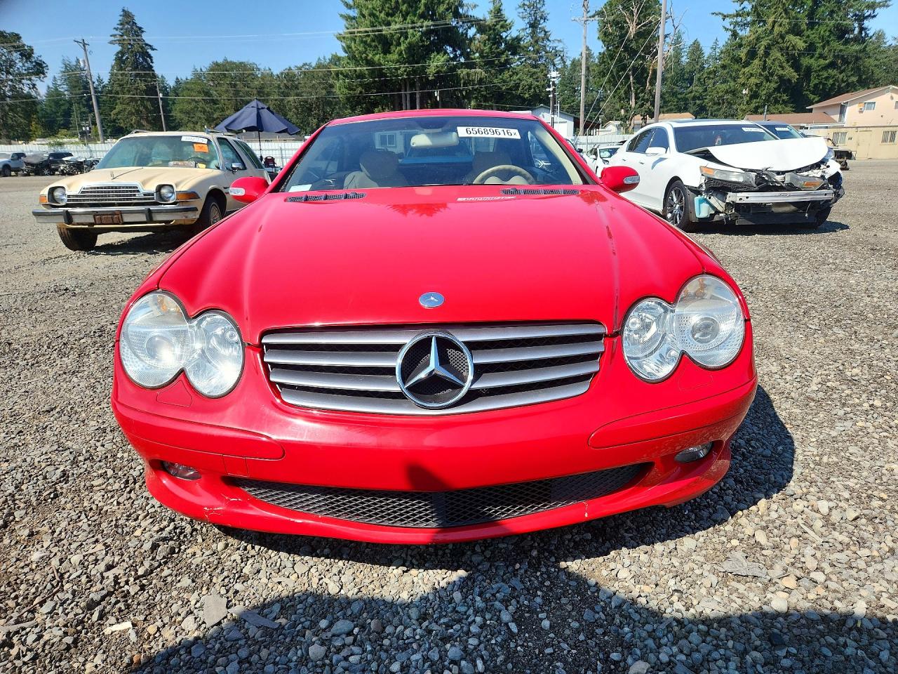 2003 Mercedes-benz Sl 500r Red vin: WDBSK75FX3F050560