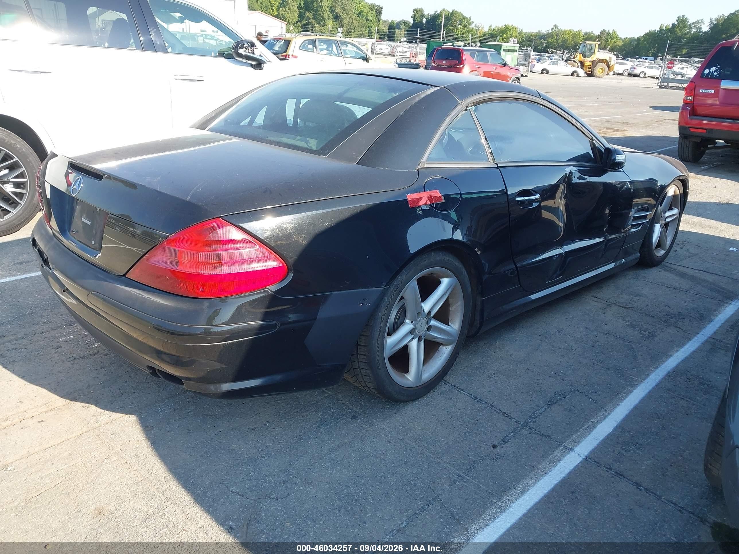 2004 Mercedes-benz Sl 500 Black vin: WDBSK75FX4F066758