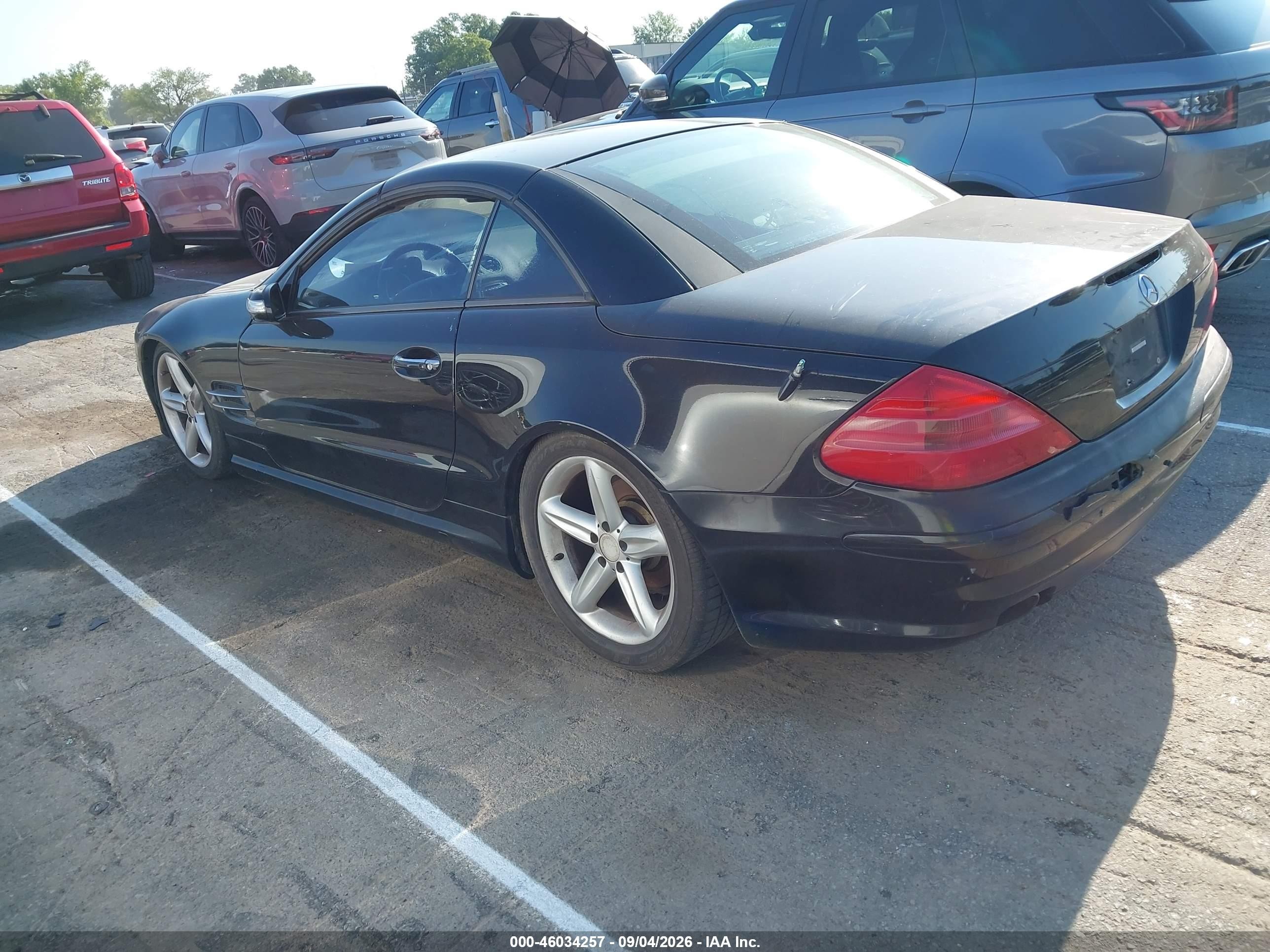 2004 Mercedes-benz Sl 500 Black vin: WDBSK75FX4F066758