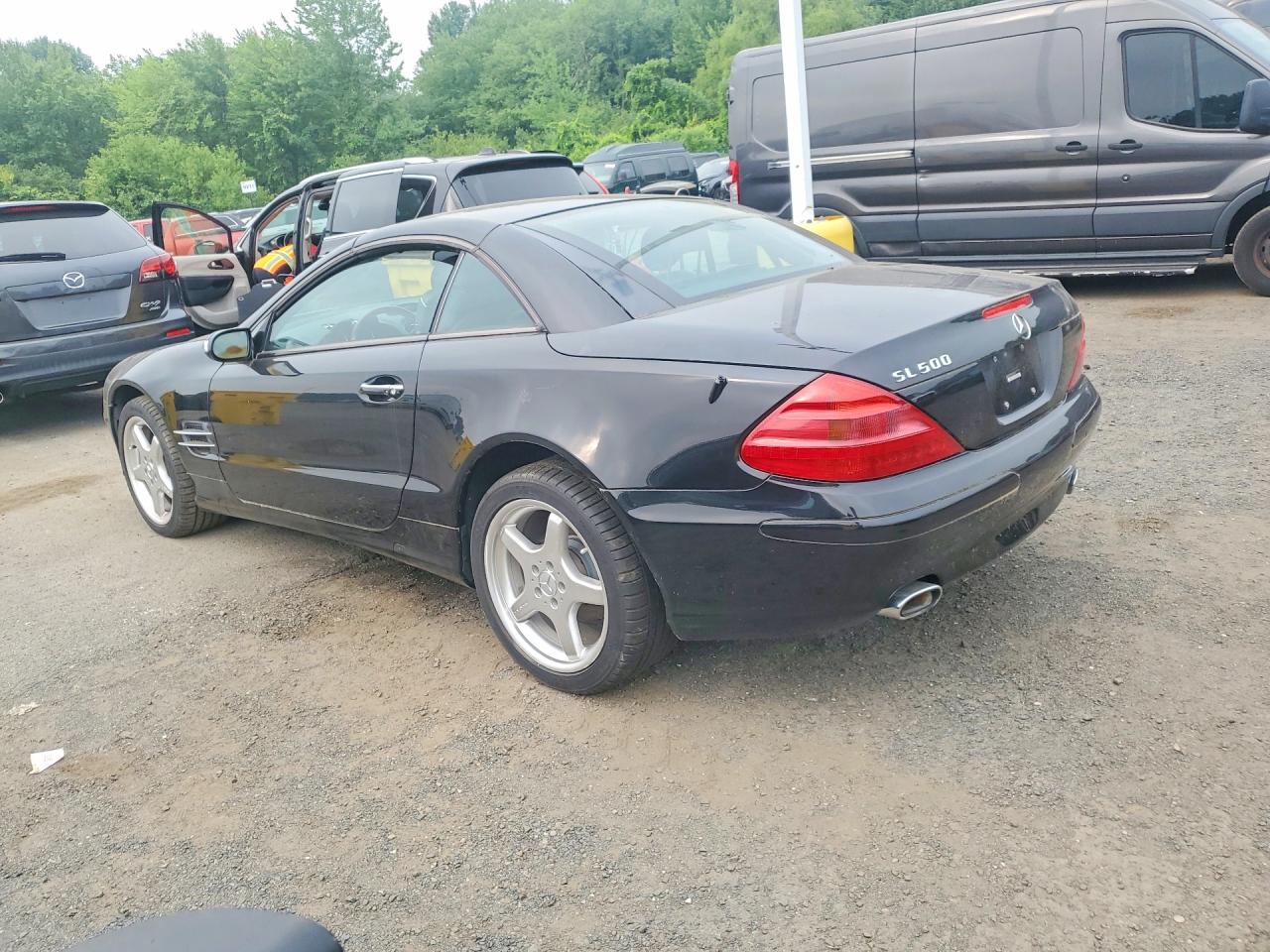 2004 Mercedes-benz Sl 500 Black vin: WDBSK75FX4F066940