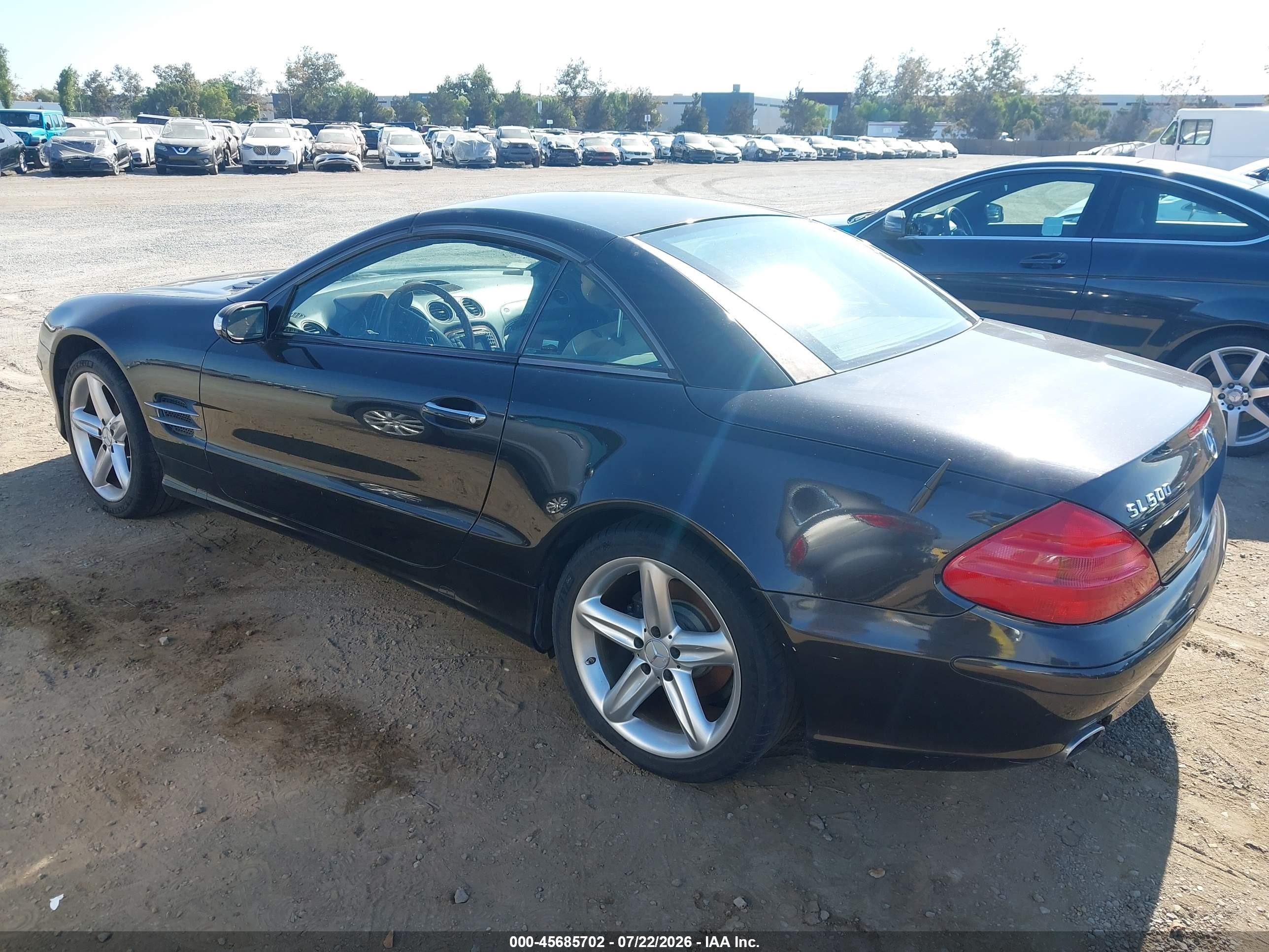 2004 Mercedes-benz Sl 500   Black vin: WDBSK75FX4F076089