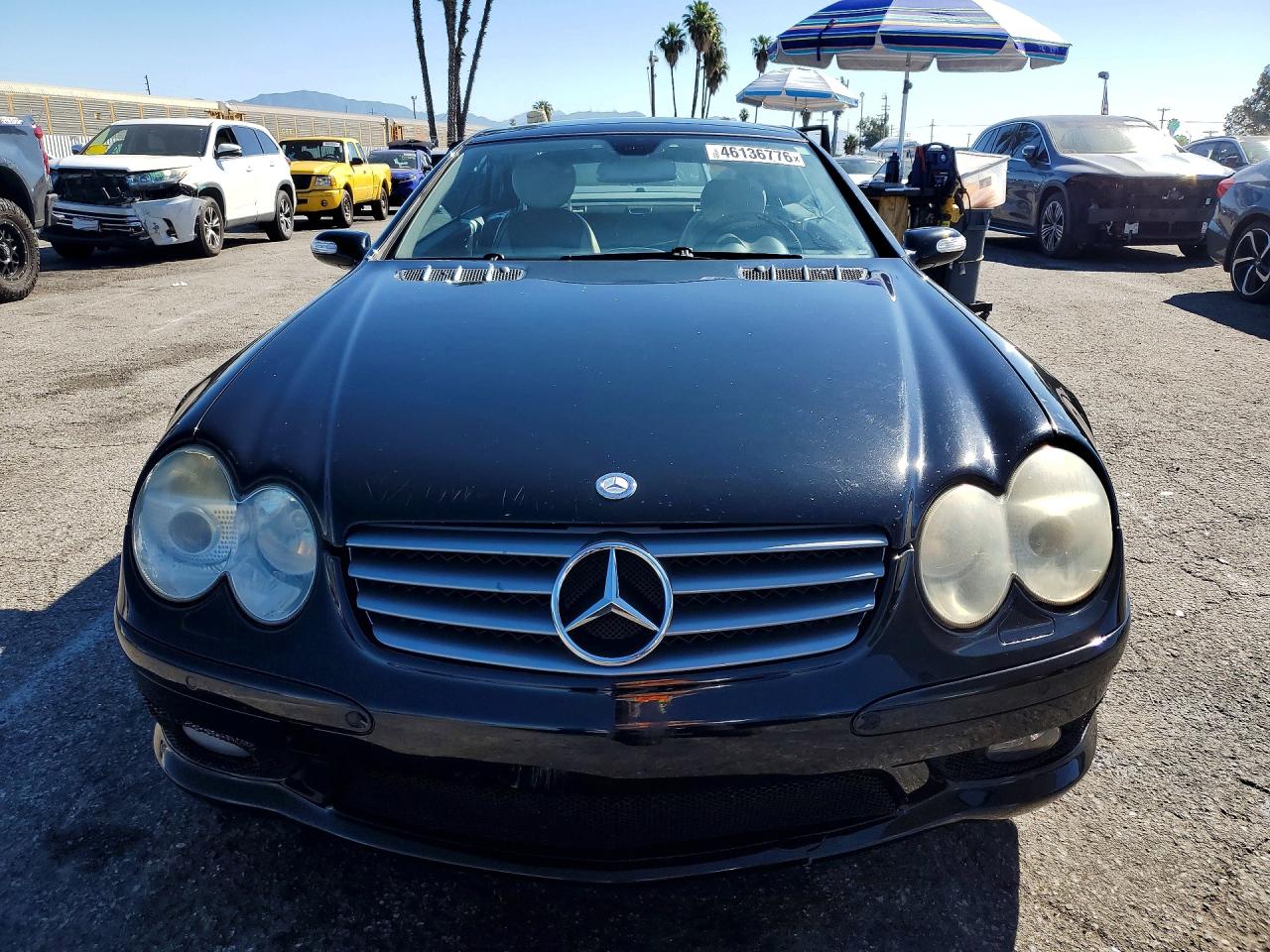 2005 Mercedes-benz Sl 500 Black vin: WDBSK75FX5F102952