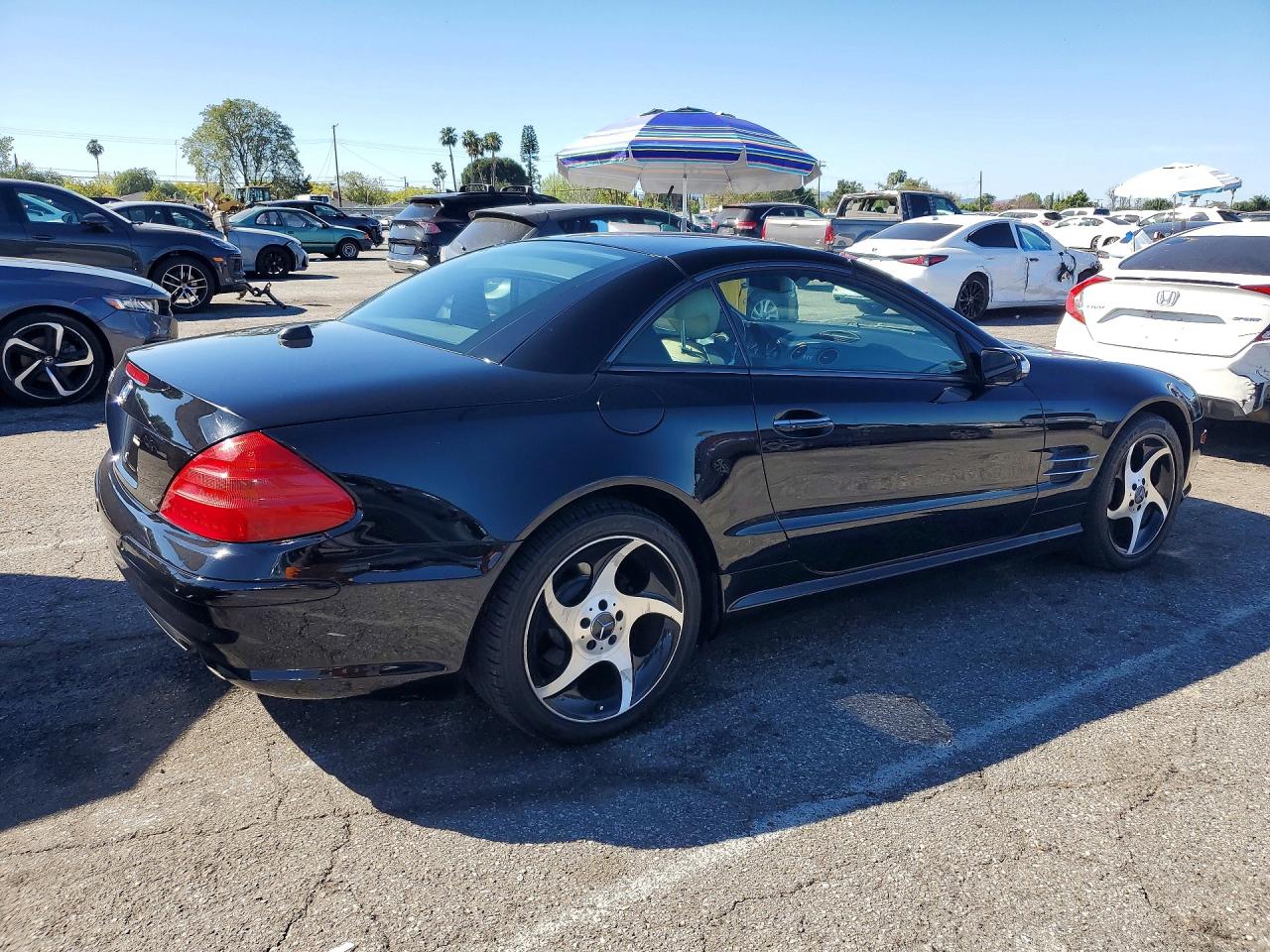 2005 Mercedes-benz Sl 500 Black vin: WDBSK75FX5F102952