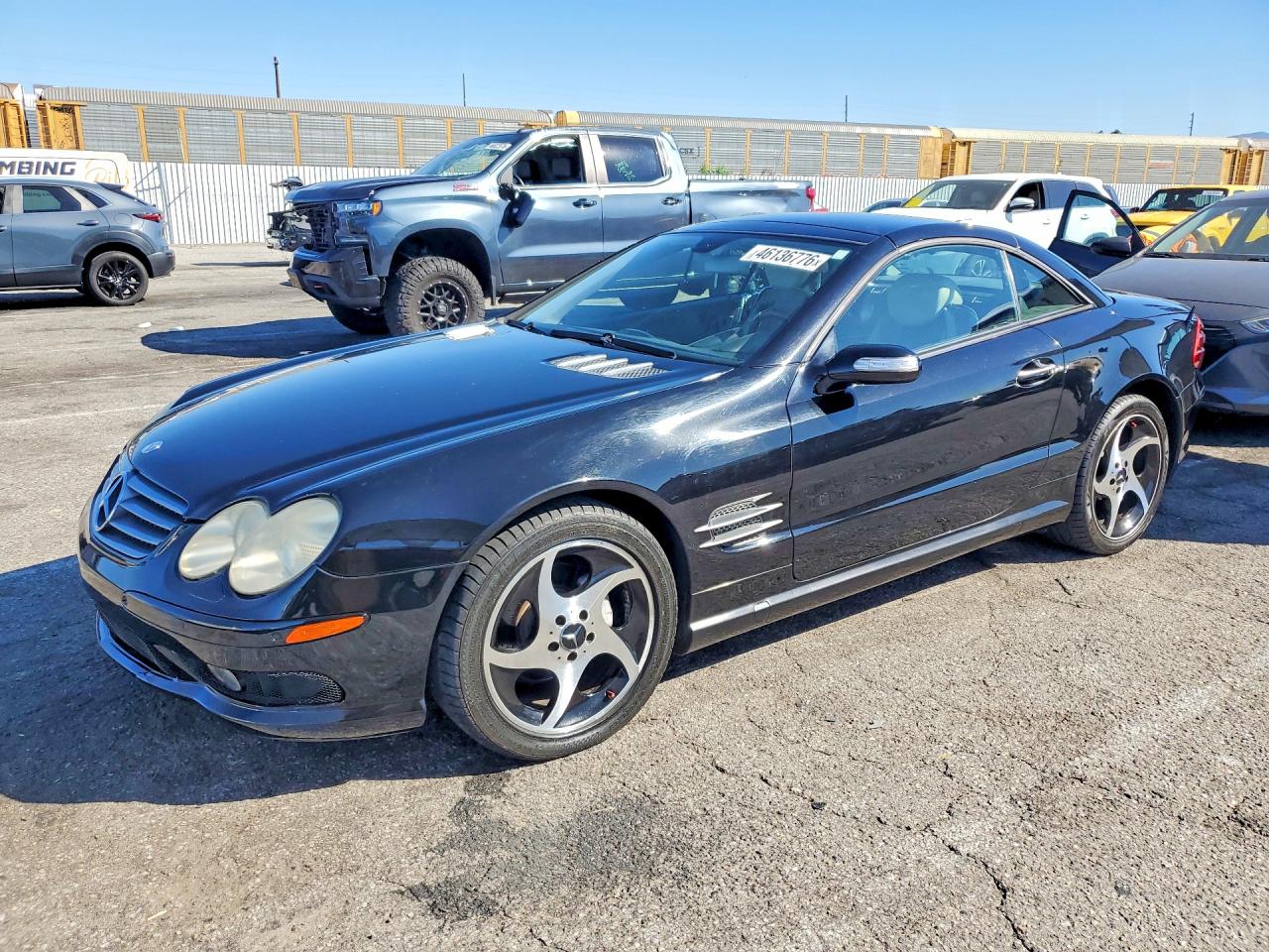 2005 Mercedes-benz Sl 500 Black vin: WDBSK75FX5F102952