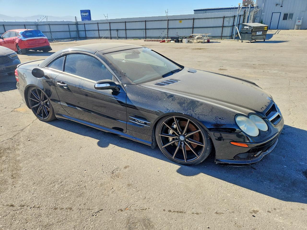 2005 Mercedes-benz Sl 600 Black vin: WDBSK76F65F096680