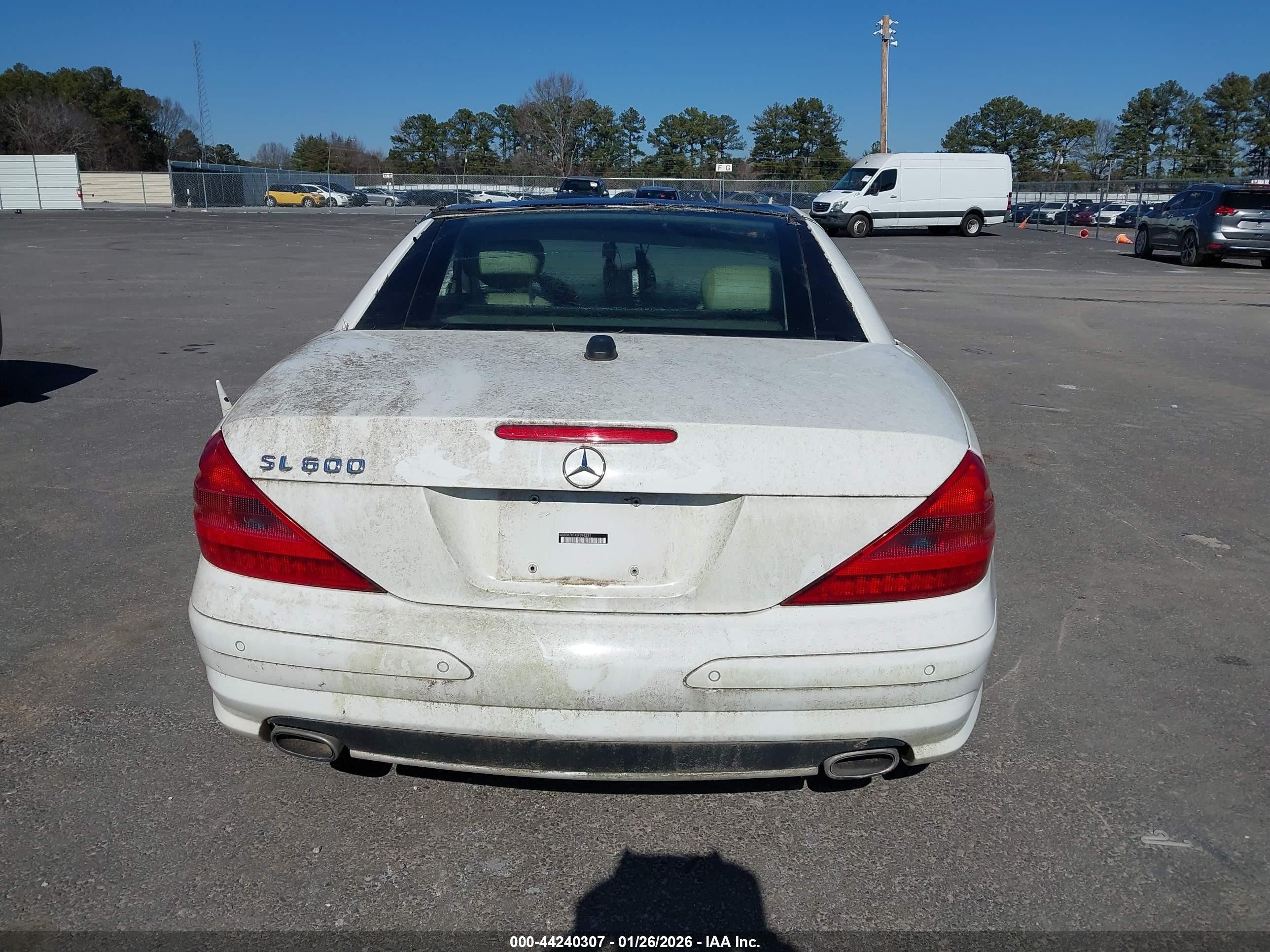2005 Mercedes-benz Sl 600   Белый vin: WDBSK76FX5F096231