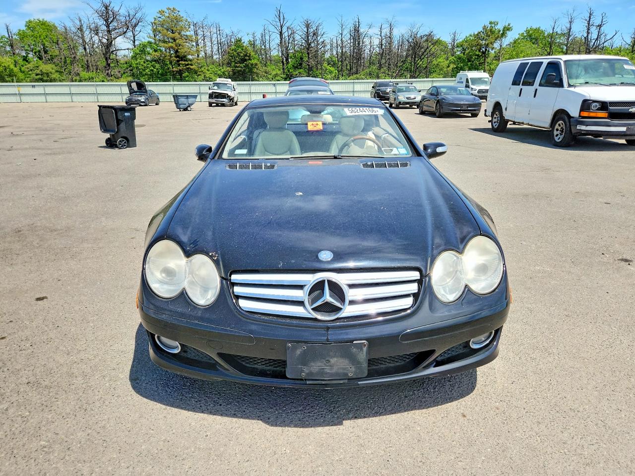 2007 Mercedes-benz Sl 600 Black vin: WDBSK77F57F132361