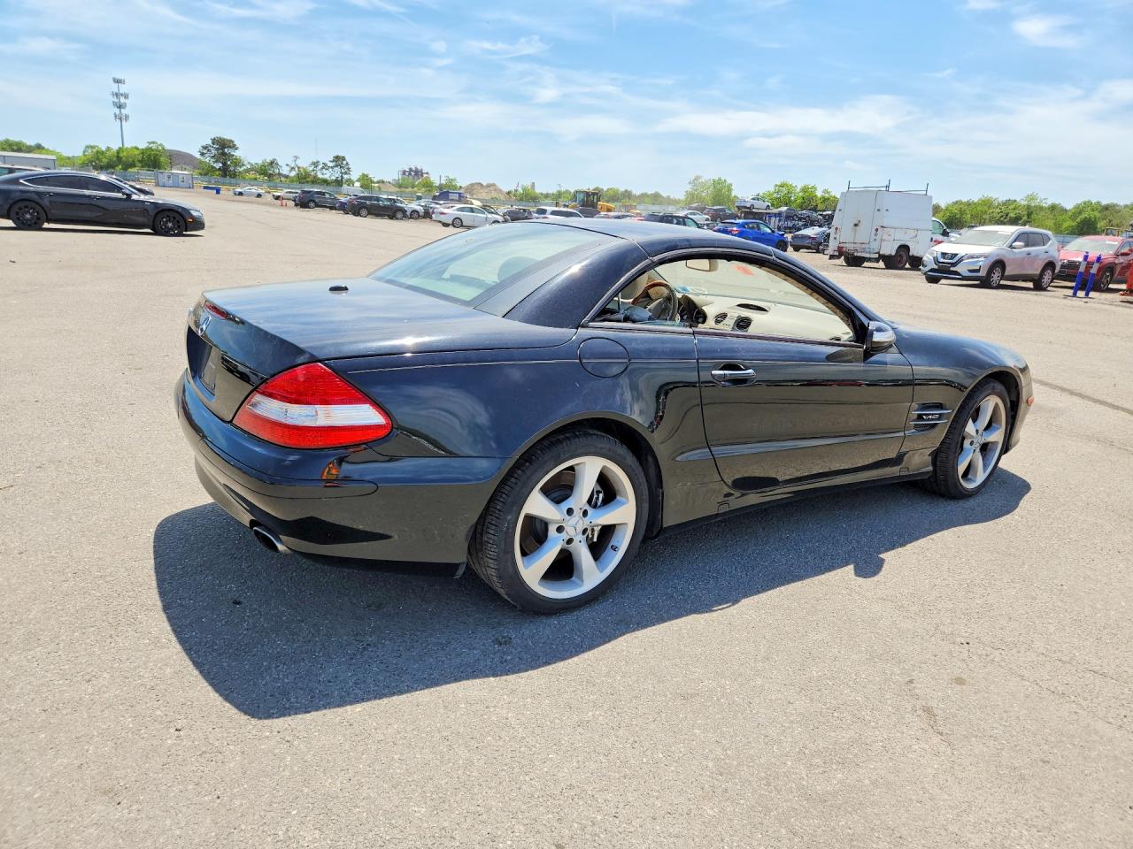 2007 Mercedes-benz Sl 600 Black vin: WDBSK77F57F132361