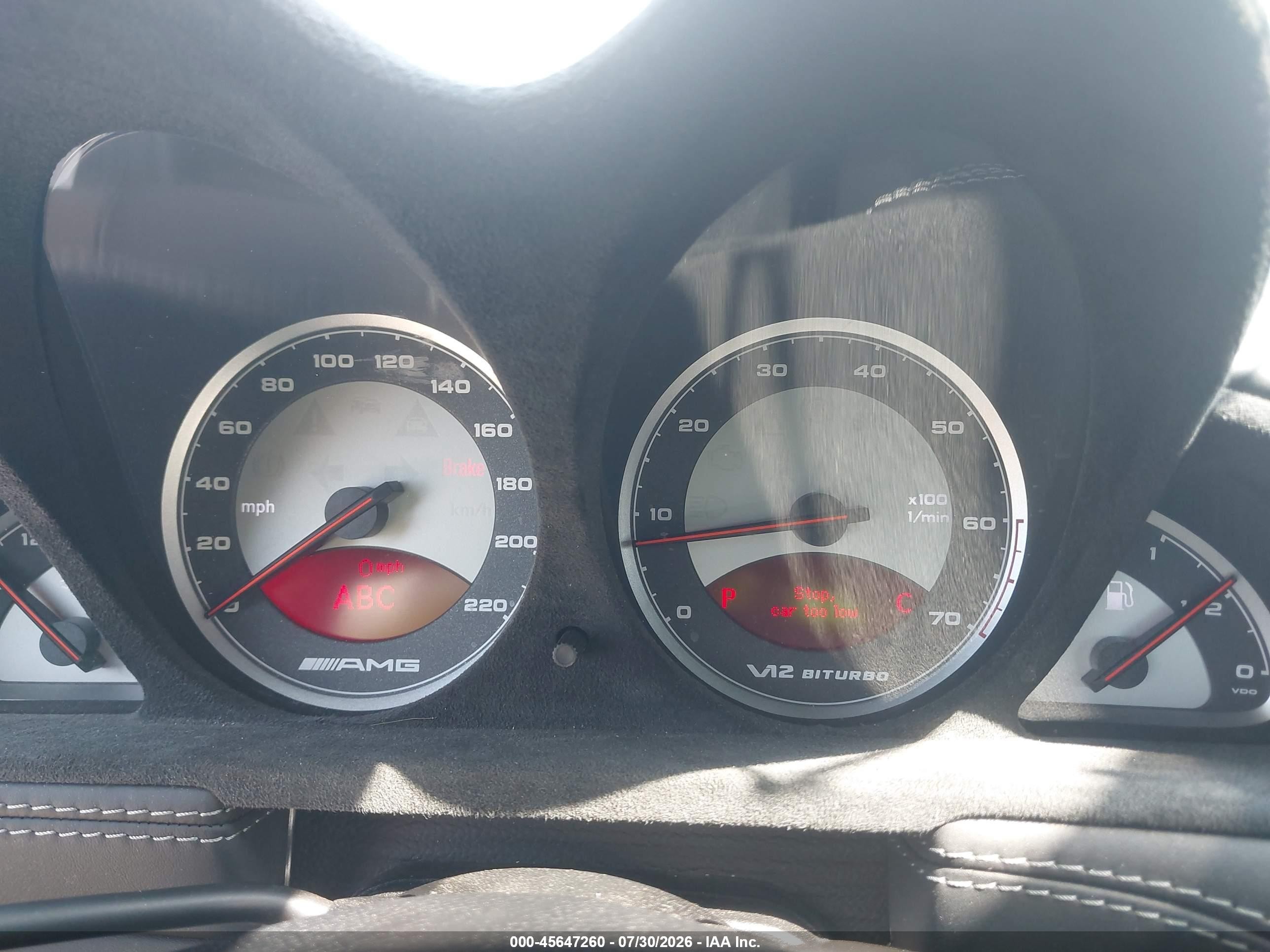 2006 Mercedes-benz Sl 65 Amg Gray vin: WDBSK79F06F111770