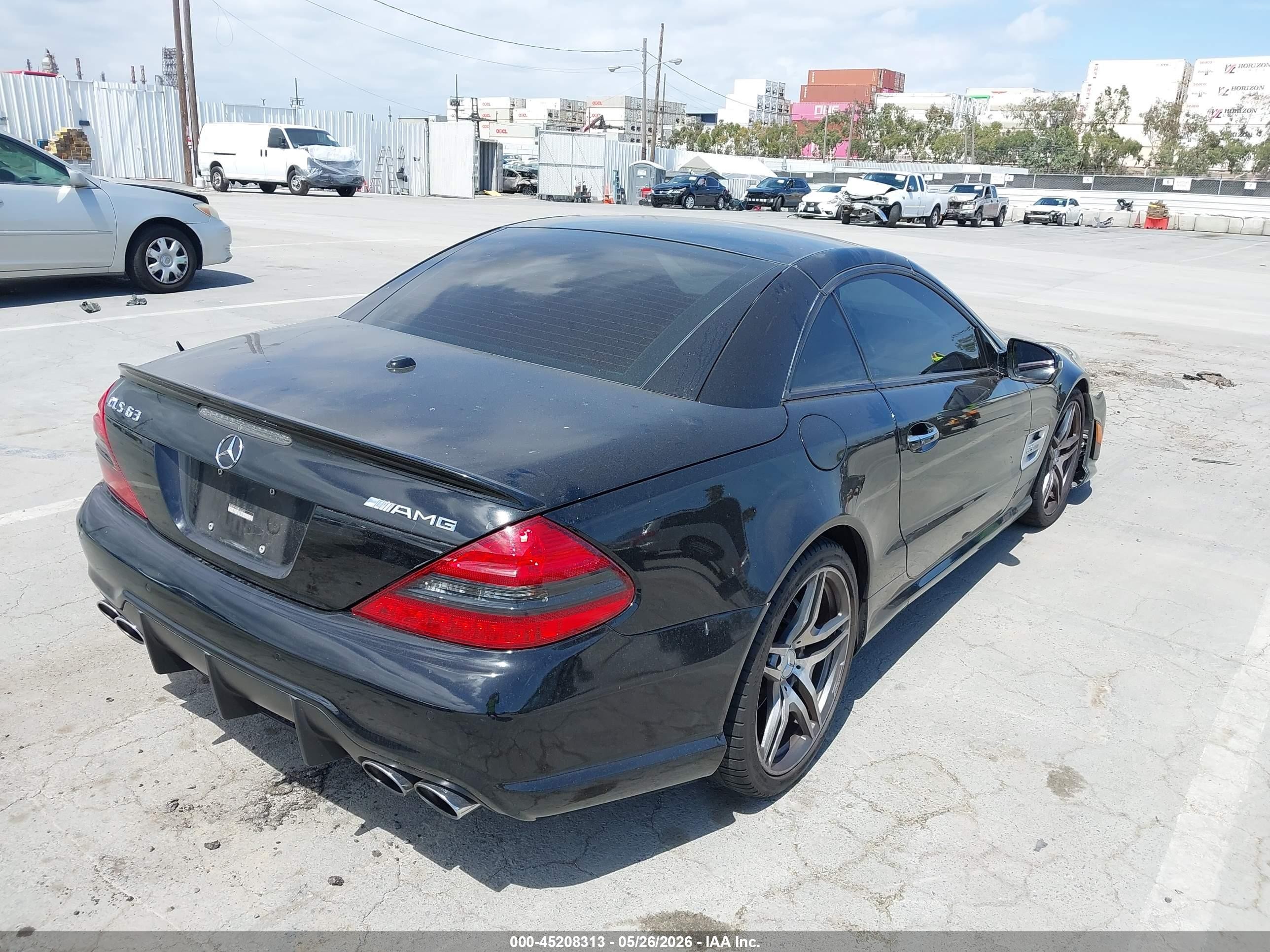 2011 Mercedes-benz Sl 63 Amg   Black vin: WDBSK7AA3BF161217