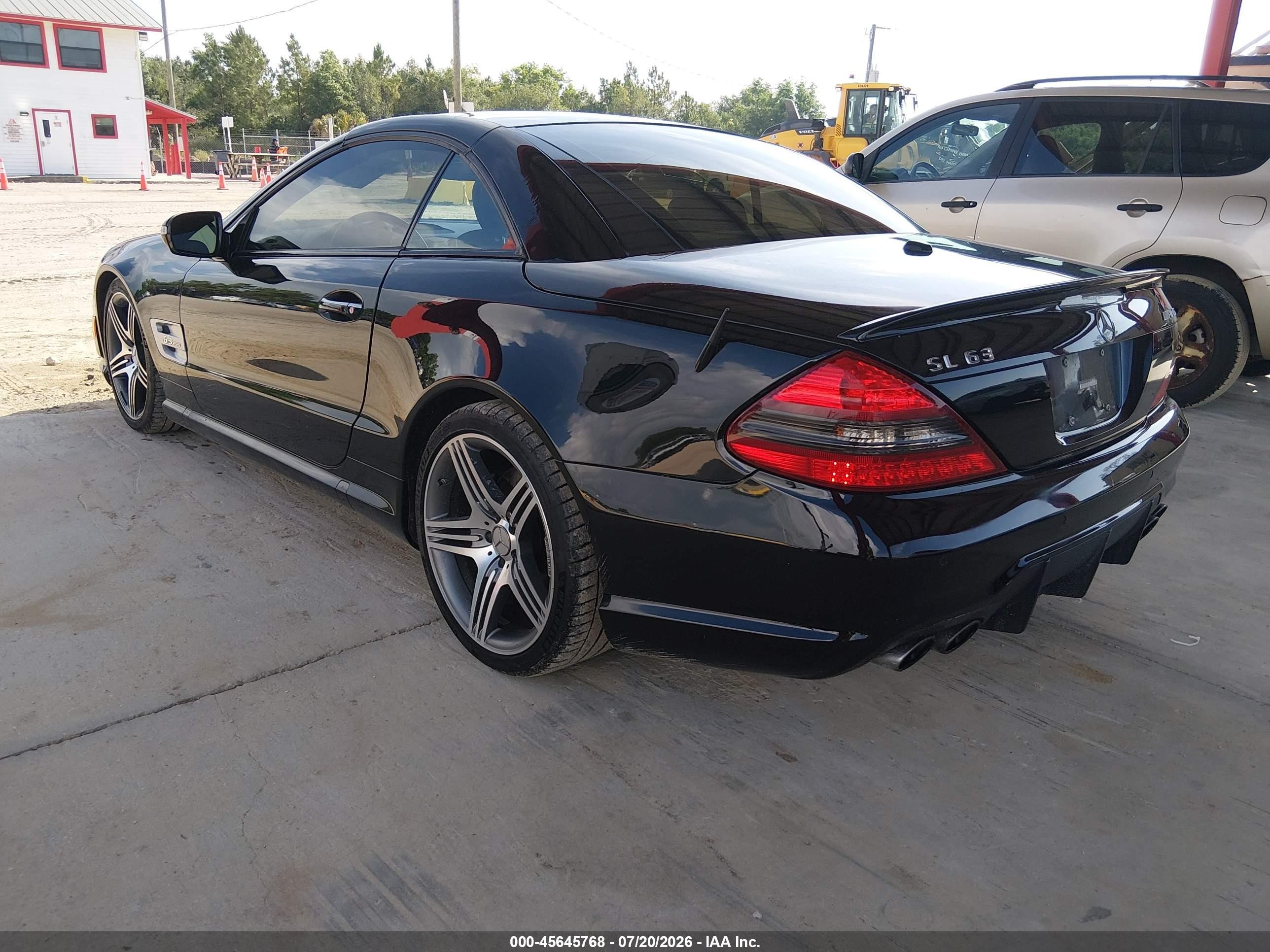 2011 Mercedes-benz Sl 63 Amg   Черный vin: WDBSK7AA9BF162694