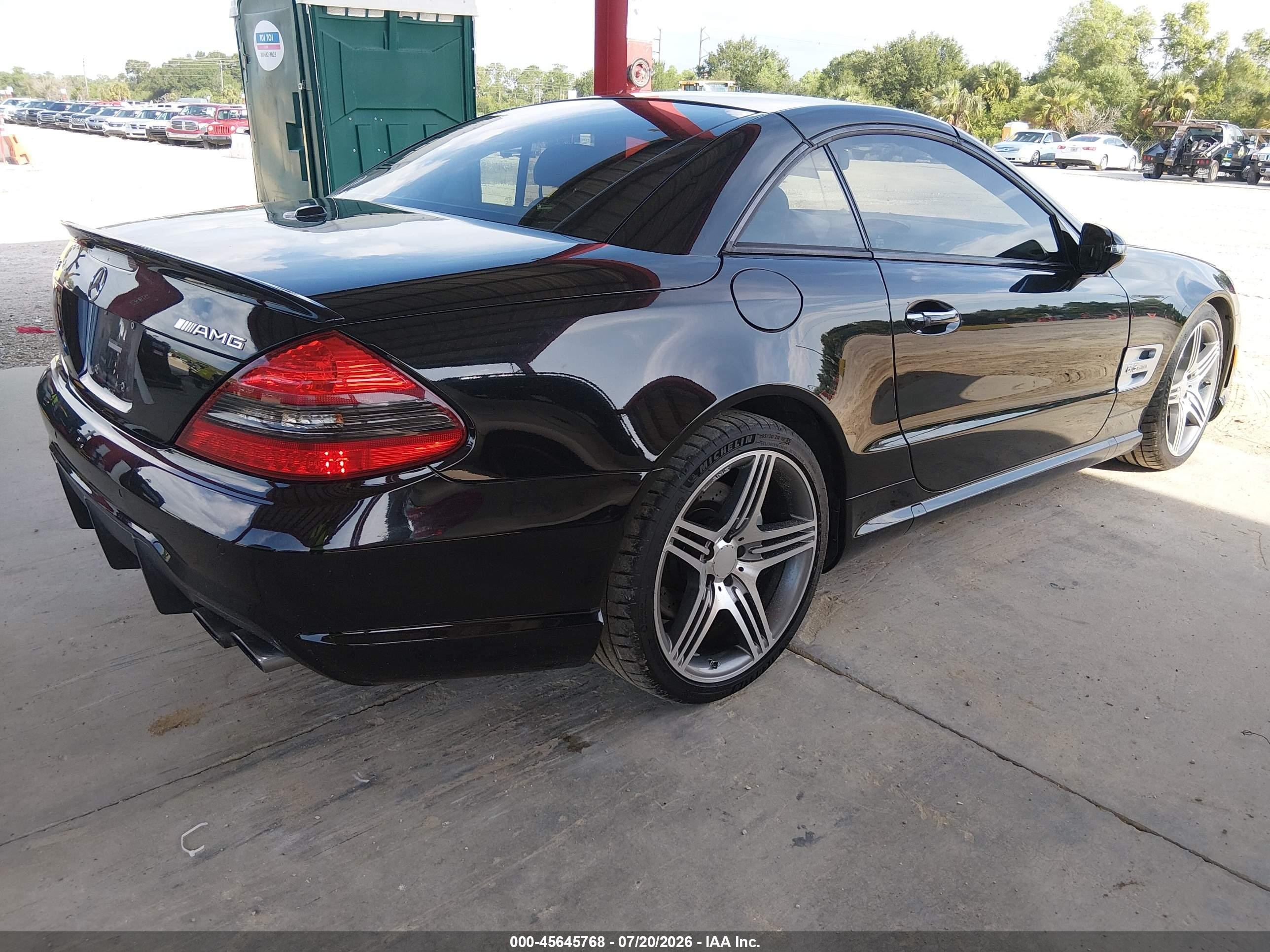 2011 Mercedes-benz Sl 63 Amg   Черный vin: WDBSK7AA9BF162694
