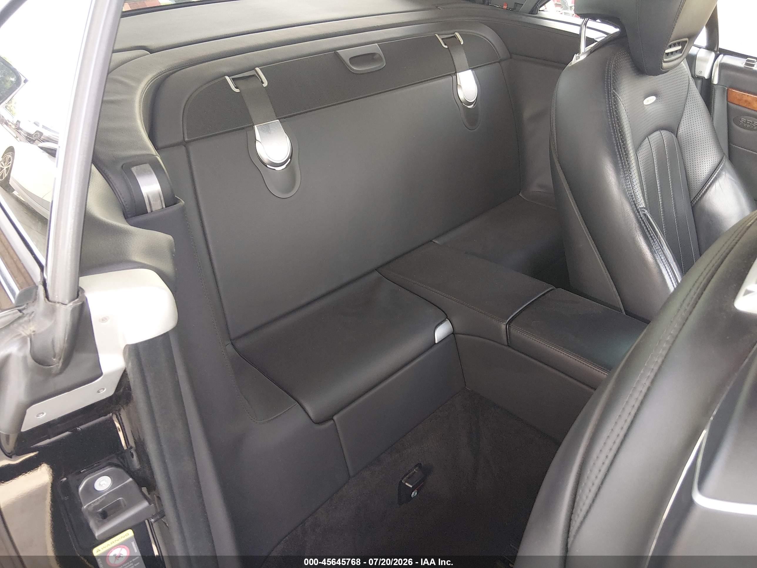 2011 Mercedes-benz Sl 63 Amg   Черный vin: WDBSK7AA9BF162694
