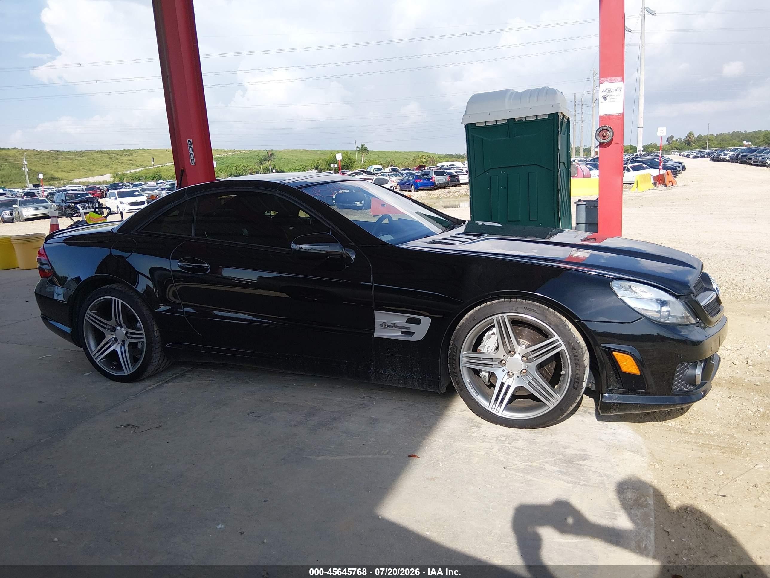 2011 Mercedes-benz Sl 63 Amg   Черный vin: WDBSK7AA9BF162694