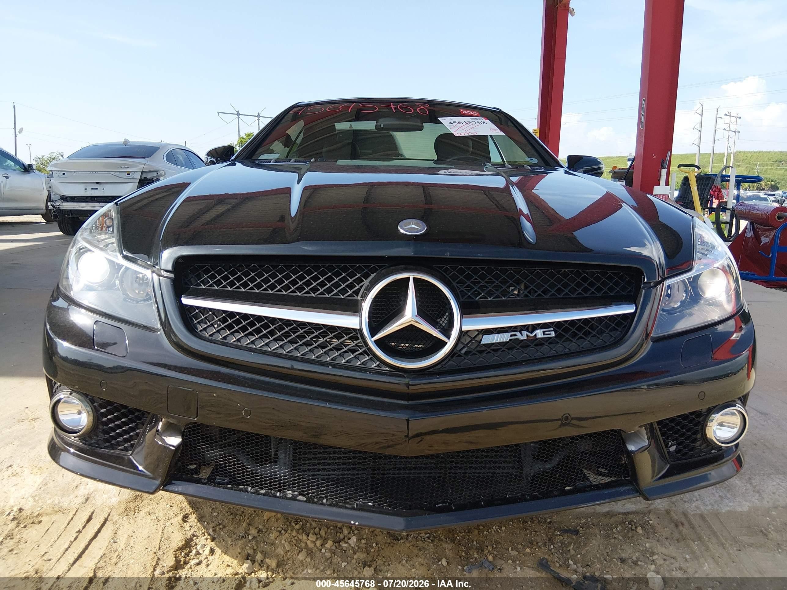 2011 Mercedes-benz Sl 63 Amg   Черный vin: WDBSK7AA9BF162694
