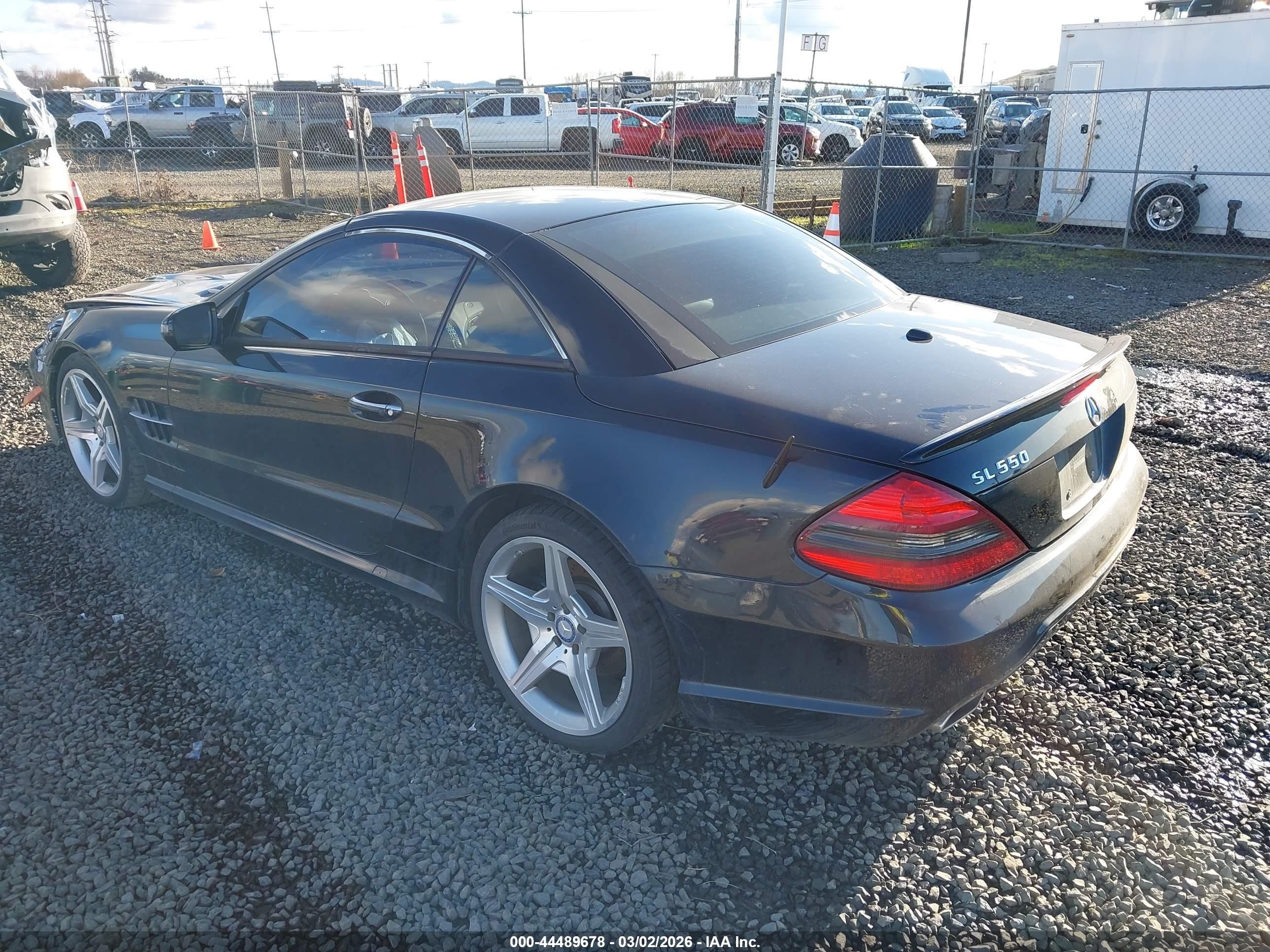 2011 Mercedes-benz Sl 550   Black vin: WDBSK7BA0BF164526