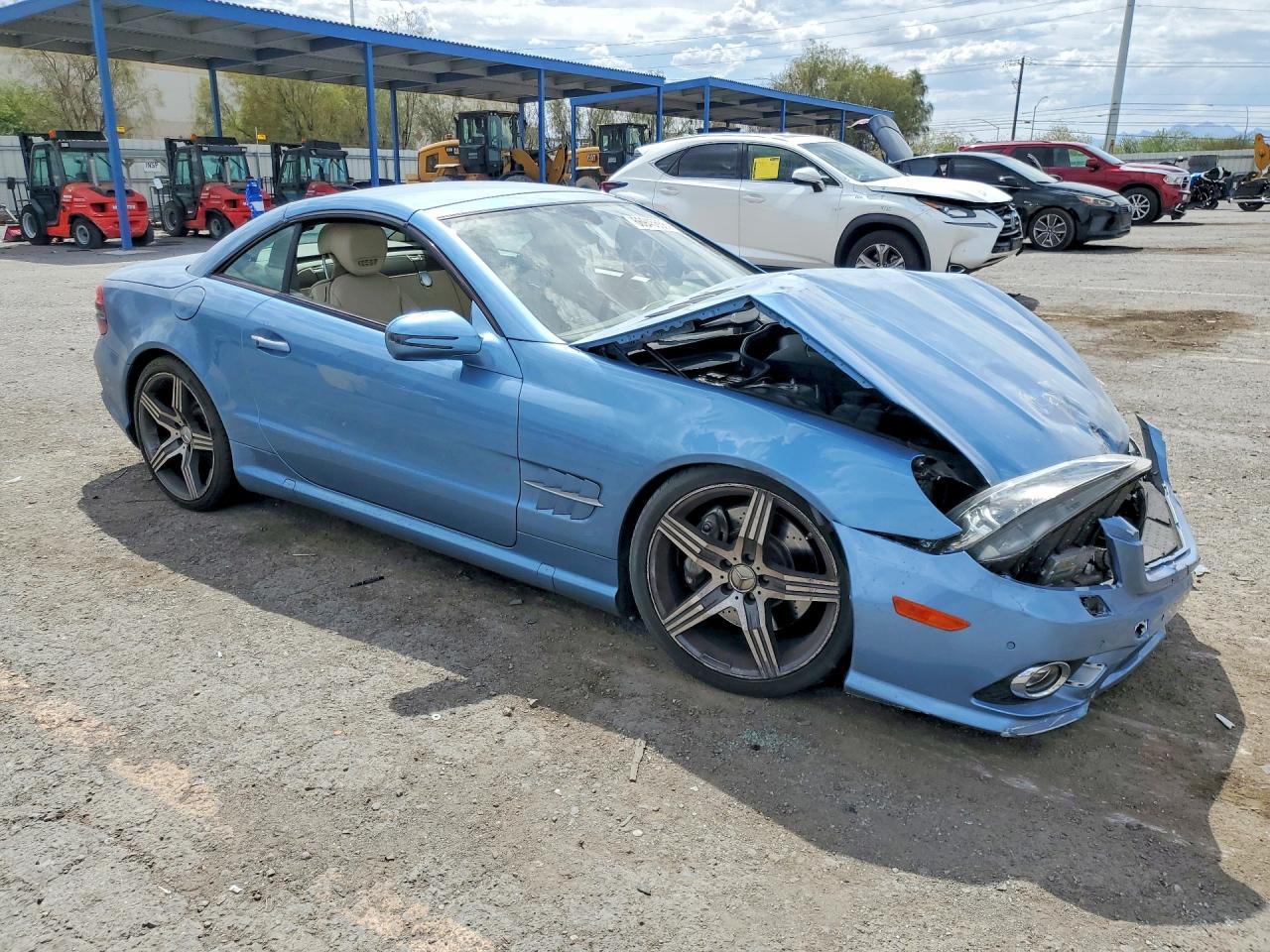 2011 Mercedes-benz Sl 550 Blue vin: WDBSK7BA4BF163346