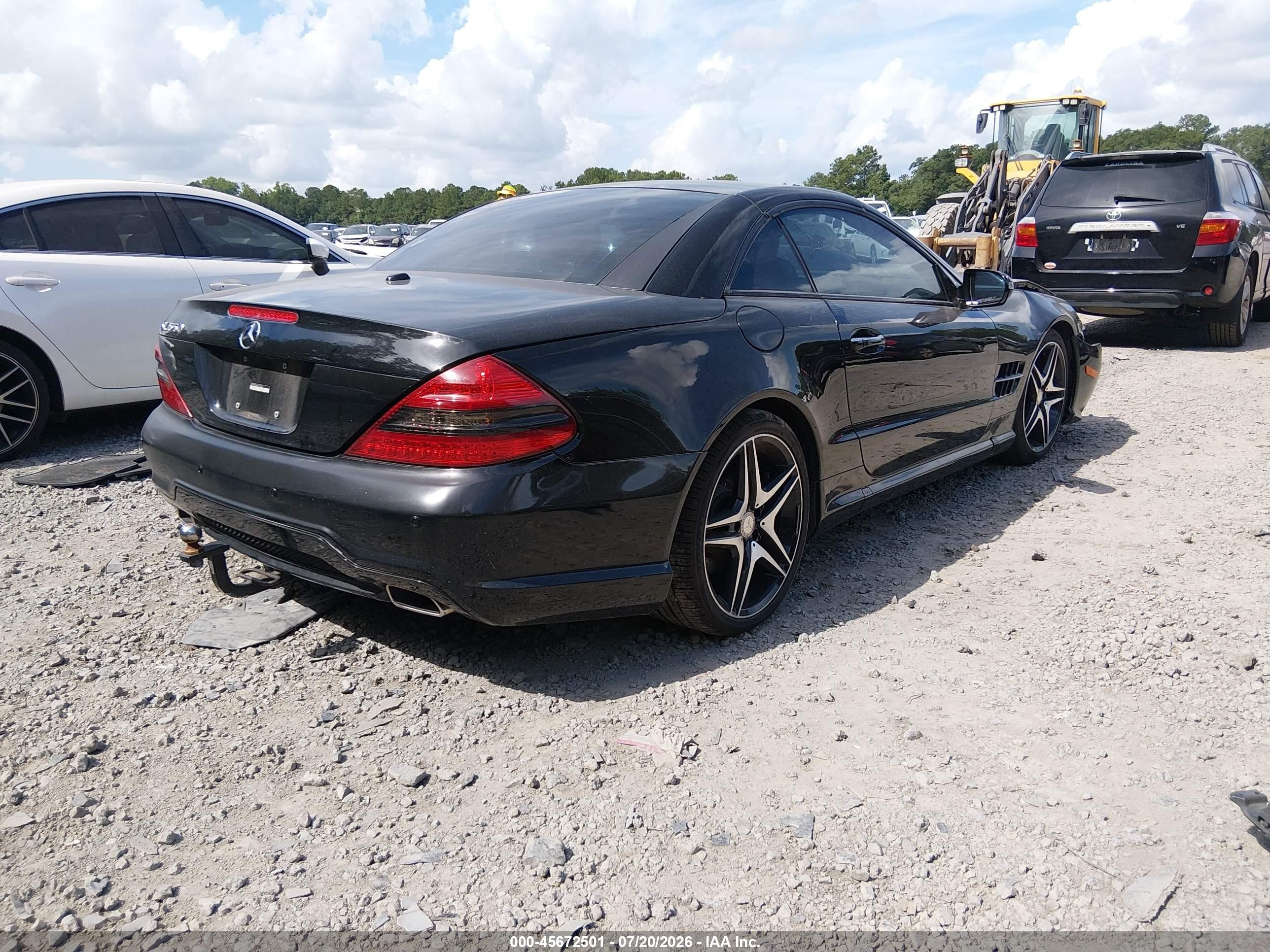 2012 Mercedes-benz Sl 550   Black vin: WDBSK7BA4CF168337