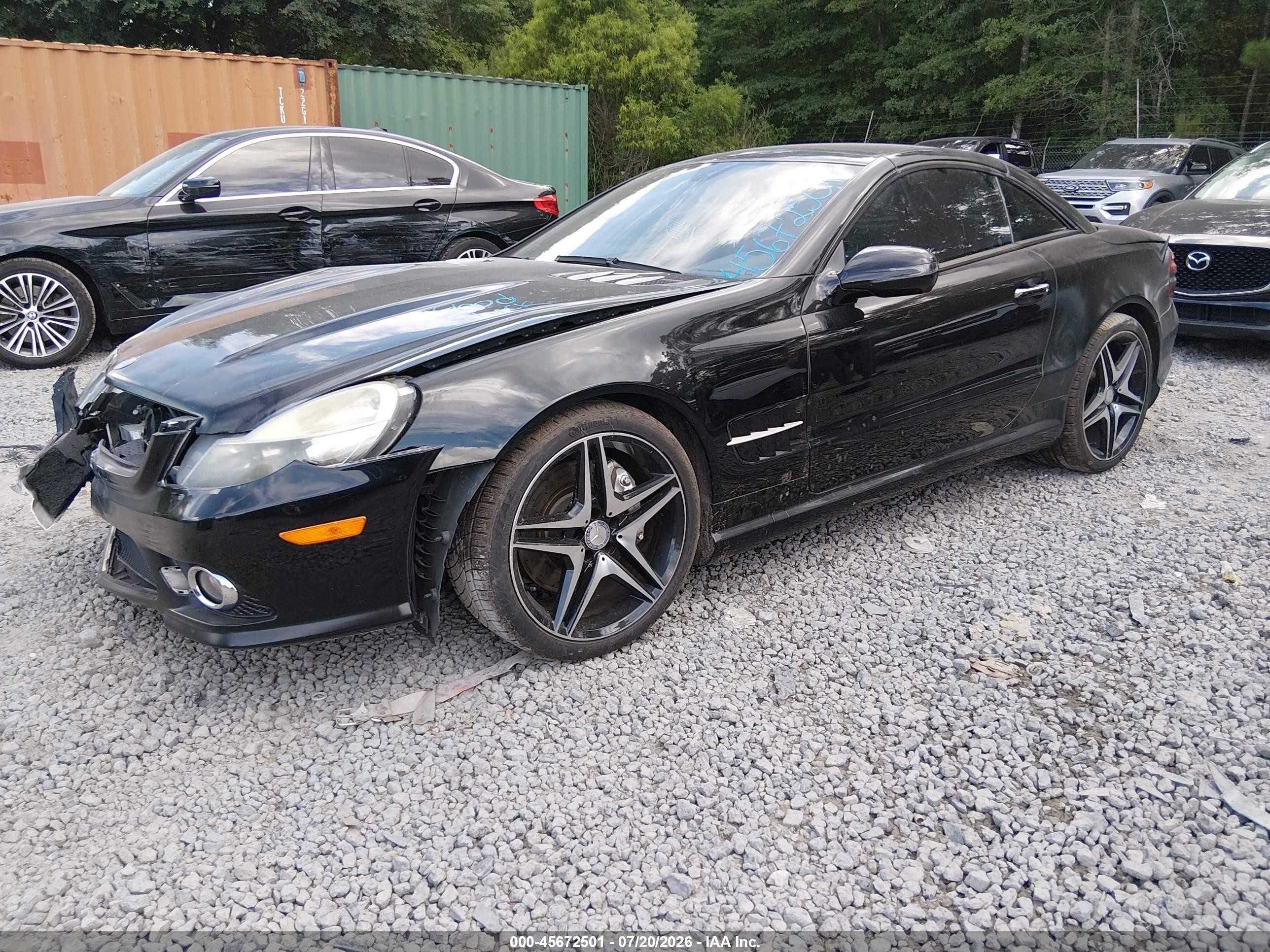 2012 Mercedes-benz Sl 550   Black vin: WDBSK7BA4CF168337