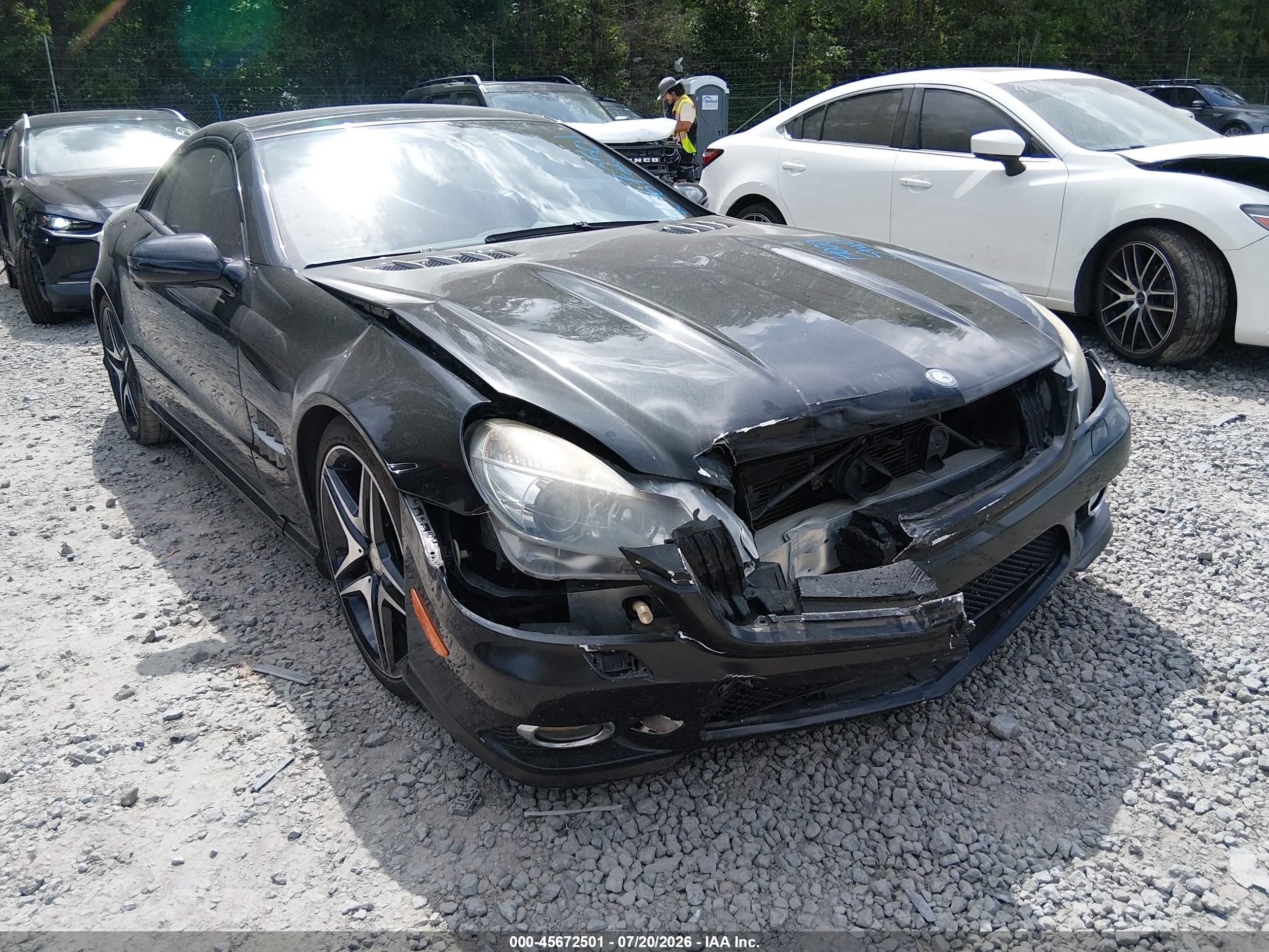 2012 Mercedes-benz Sl 550   Black vin: WDBSK7BA4CF168337