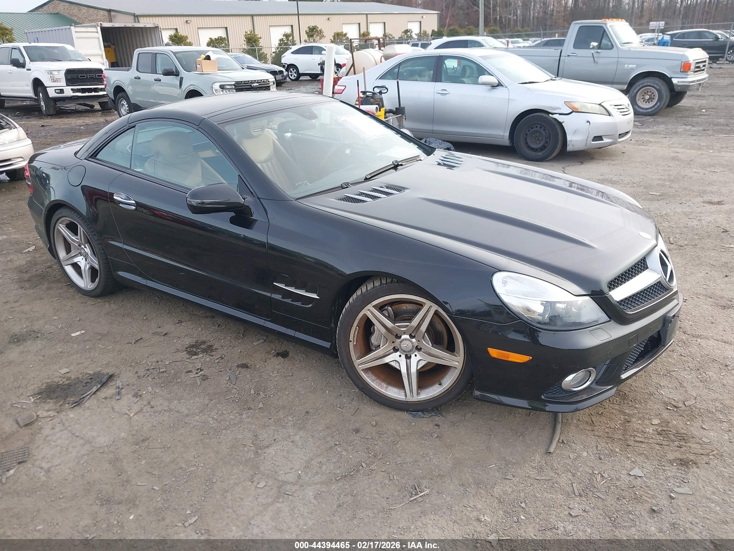 2011 Mercedes-benz Sl 550   Black vin: WDBSK7BA6BF161856