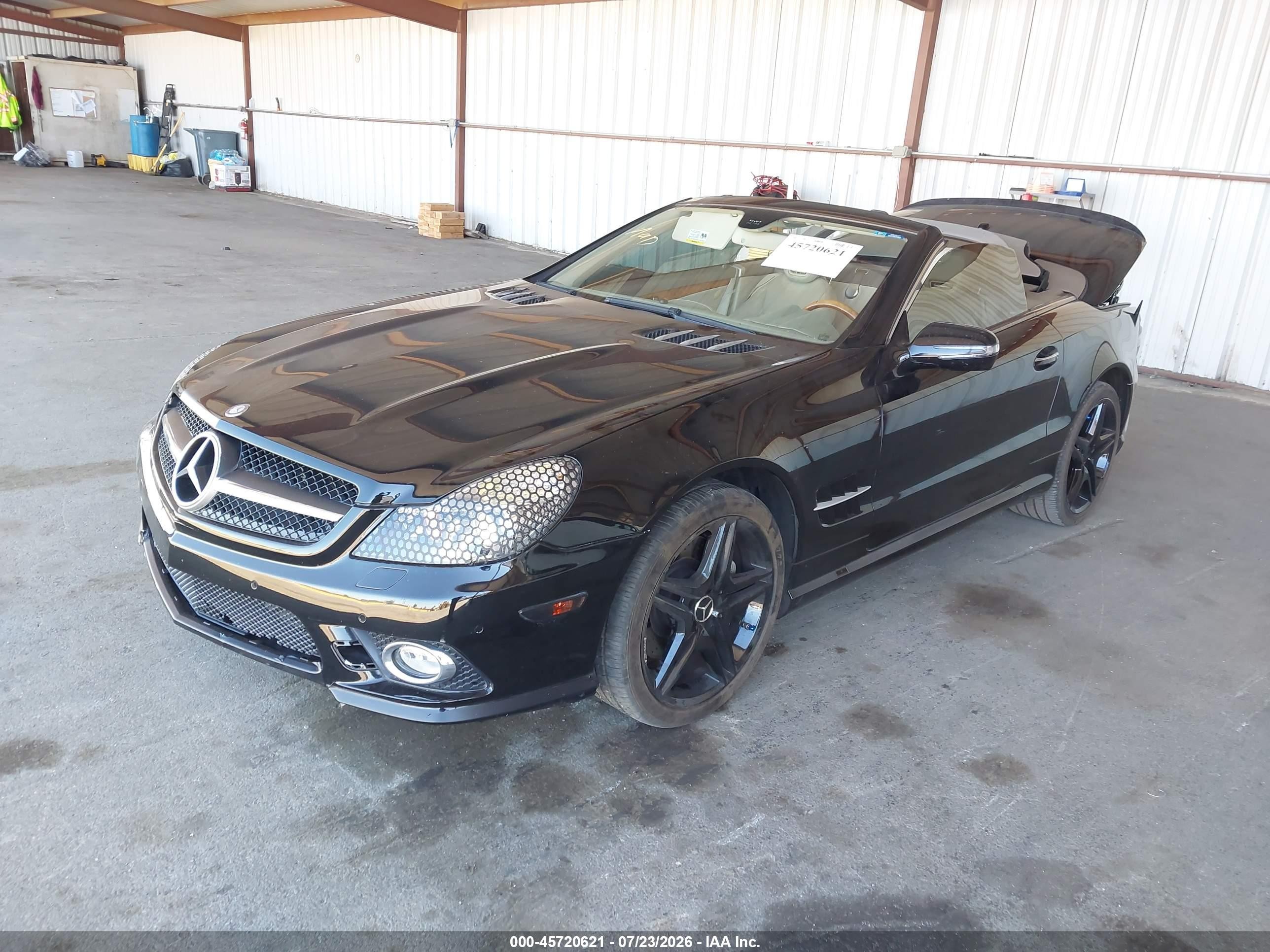 2011 Mercedes-benz Sl 550   Black vin: WDBSK7BA6BF165437
