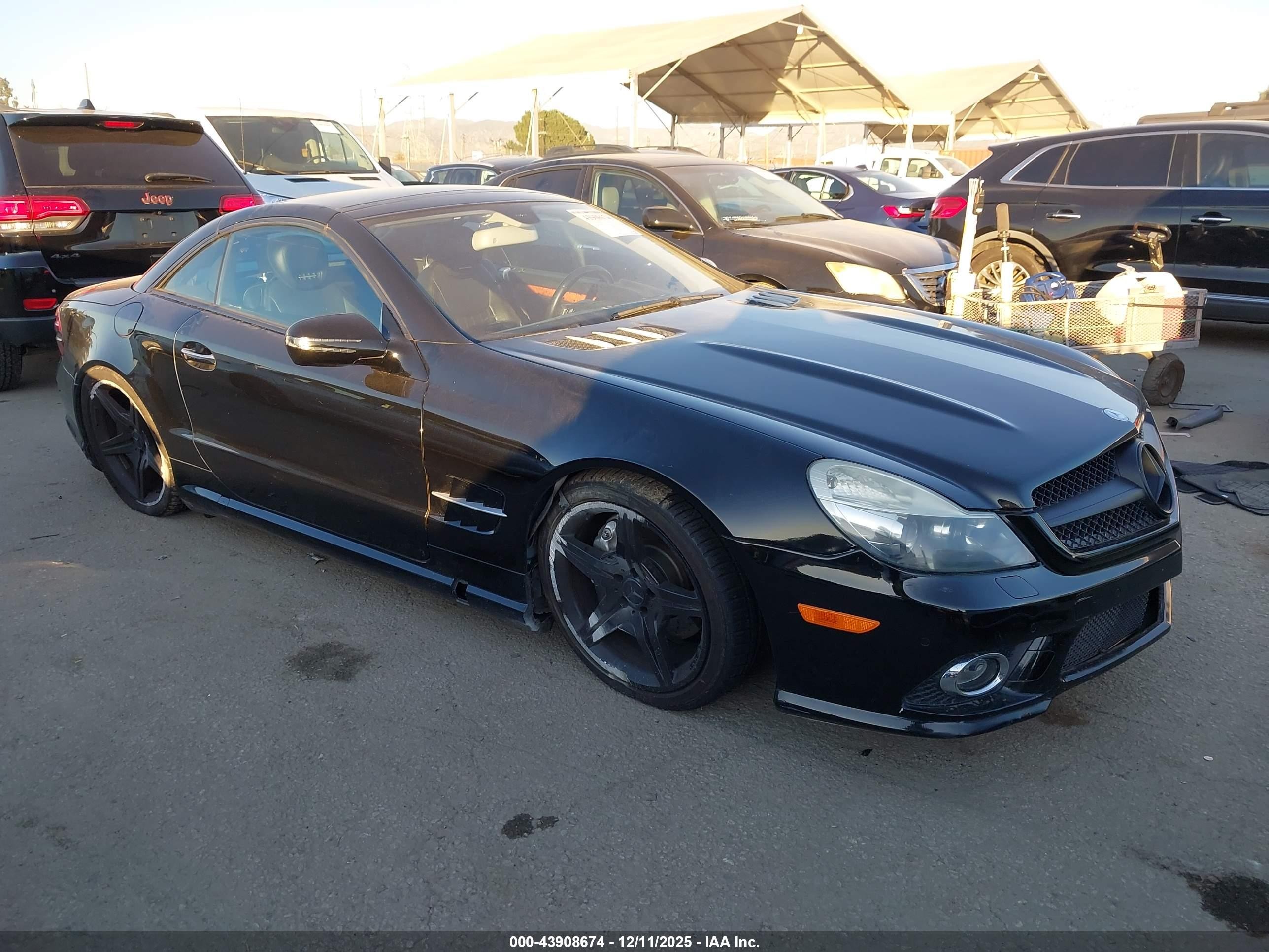 2011 Mercedes-benz Sl 550   Black vin: WDBSK7BA9BF167456