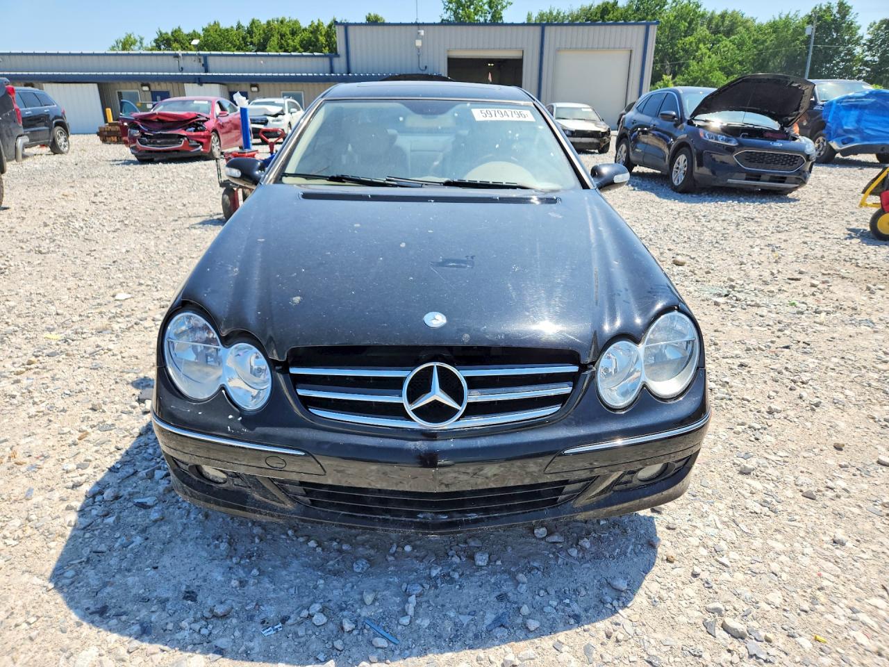2007 Mercedes-benz Clk 350 Black vin: WDBTJ56H07F211287