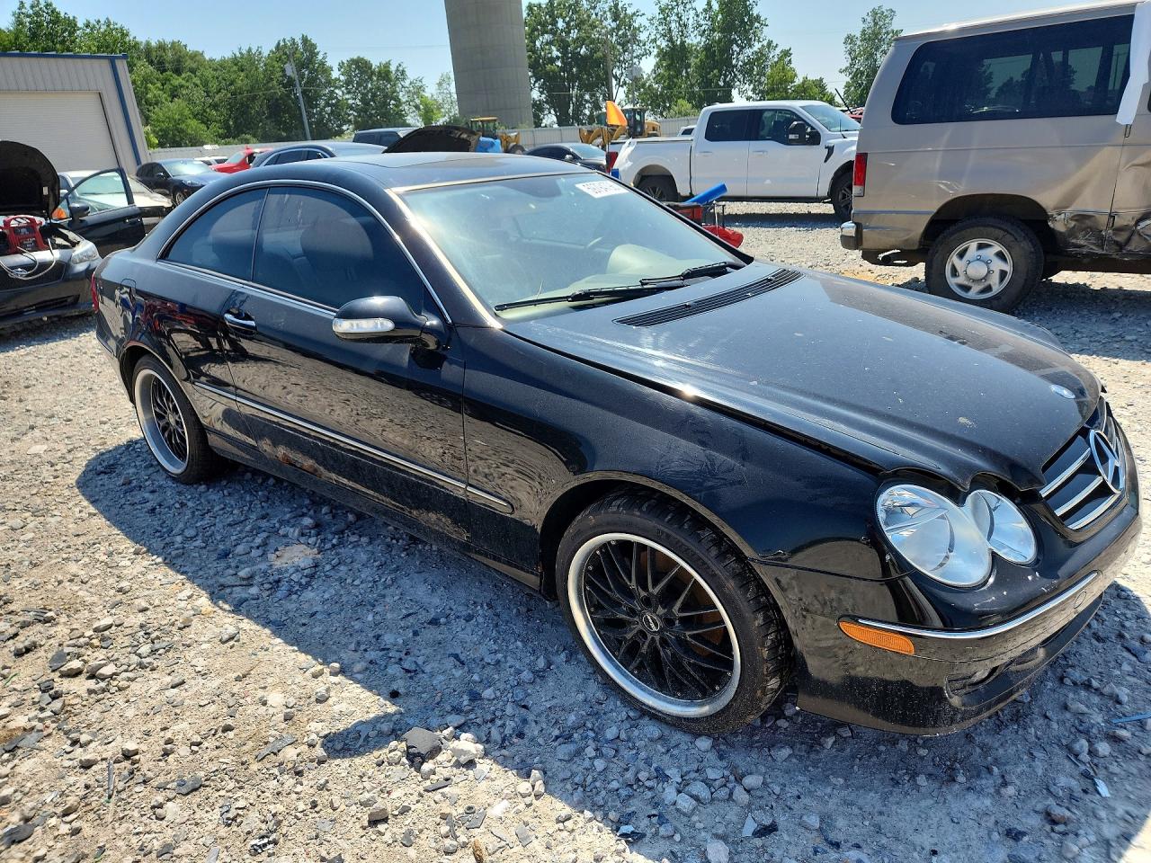 2007 Mercedes-benz Clk 350 Black vin: WDBTJ56H07F211287