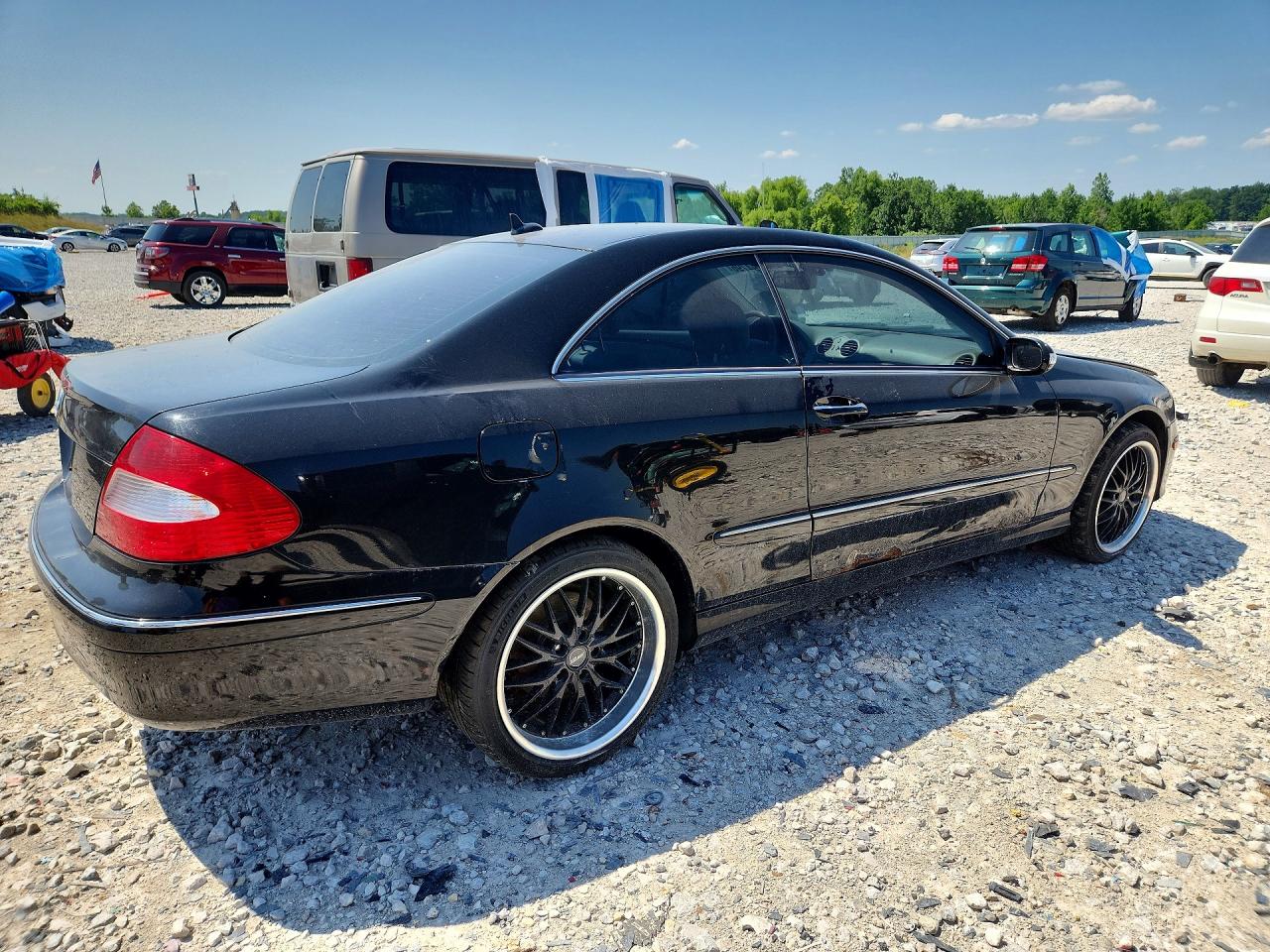 2007 Mercedes-benz Clk 350 Black vin: WDBTJ56H07F211287