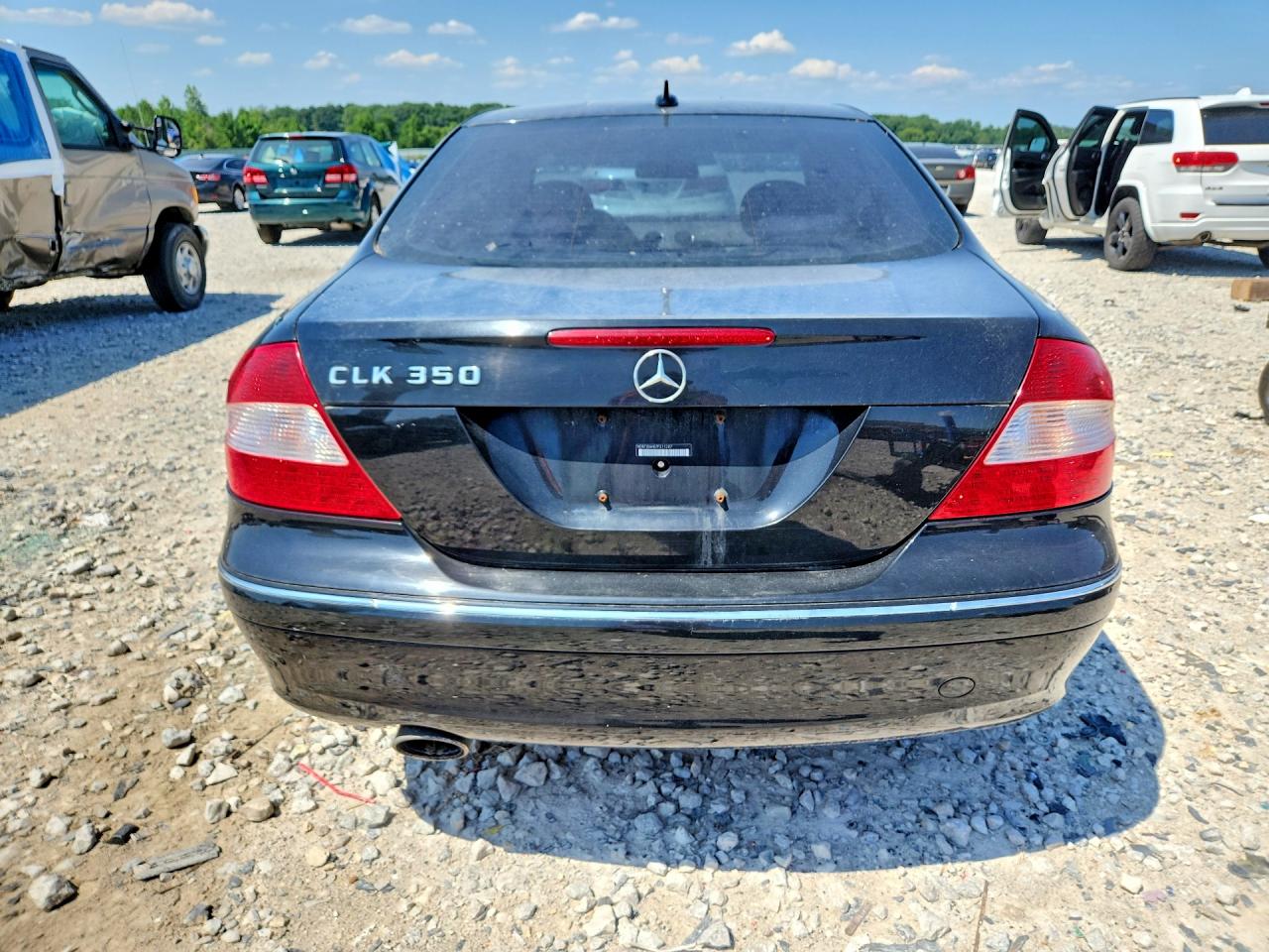 2007 Mercedes-benz Clk 350 Black vin: WDBTJ56H07F211287