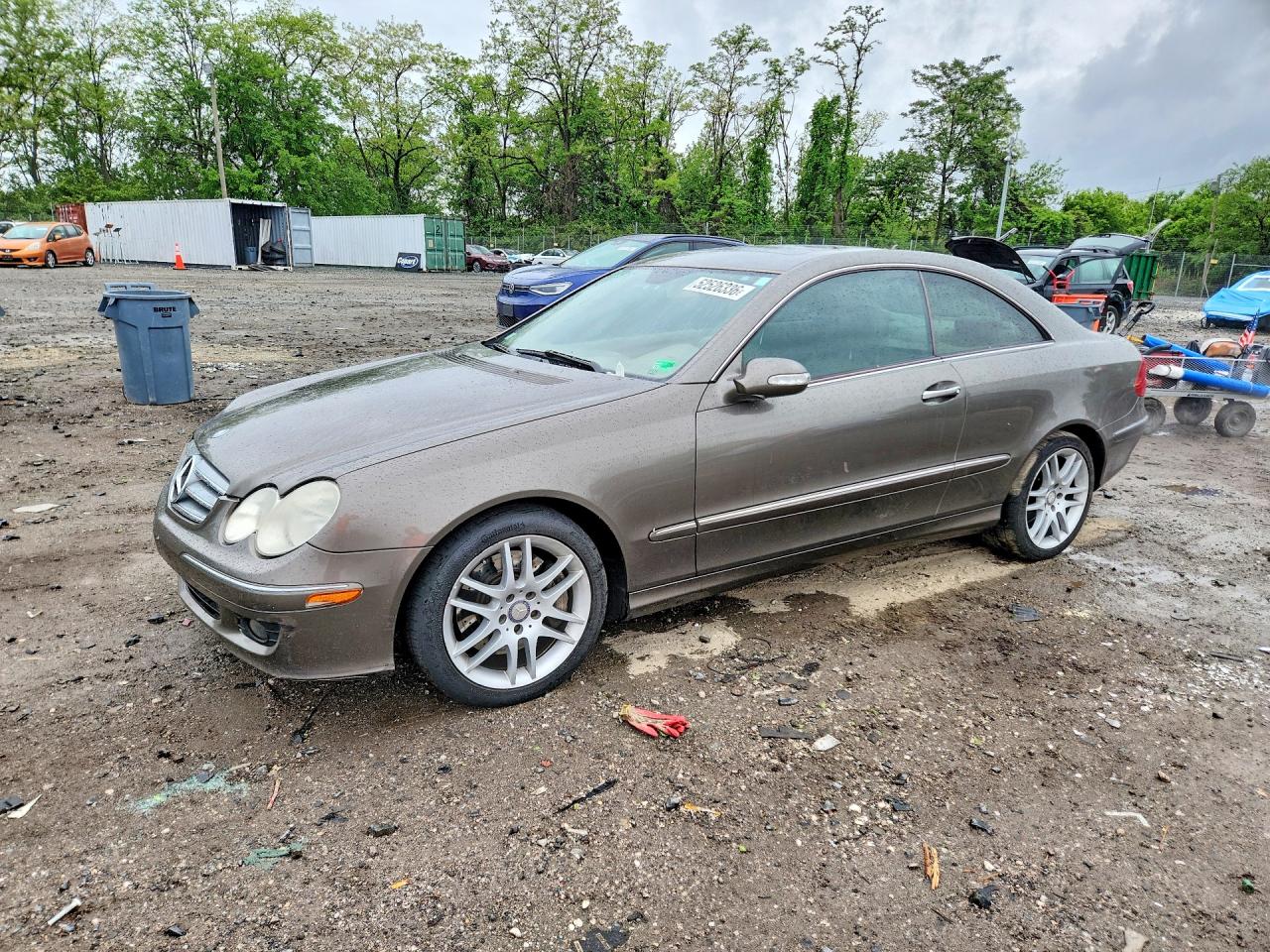 2008 Mercedes-benz Clk 350 Gray vin: WDBTJ56H08F248826