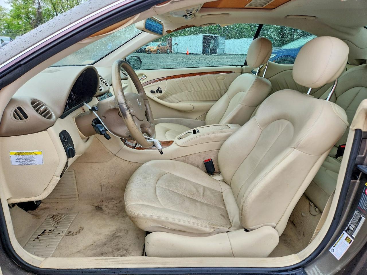 2008 Mercedes-benz Clk 350 Gray vin: WDBTJ56H08F248826