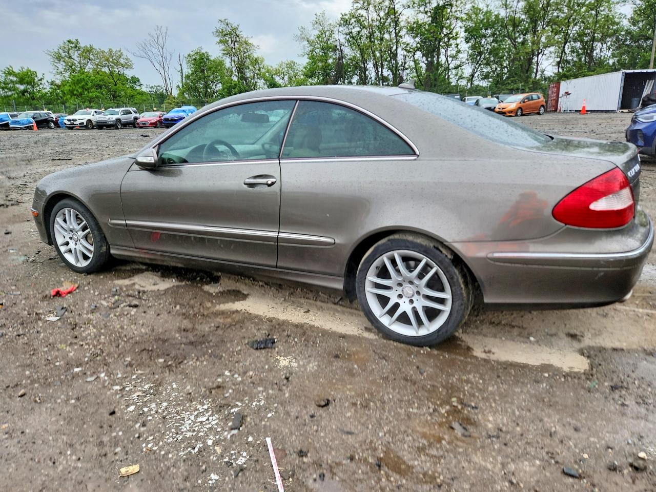 2008 Mercedes-benz Clk 350 Gray vin: WDBTJ56H08F248826