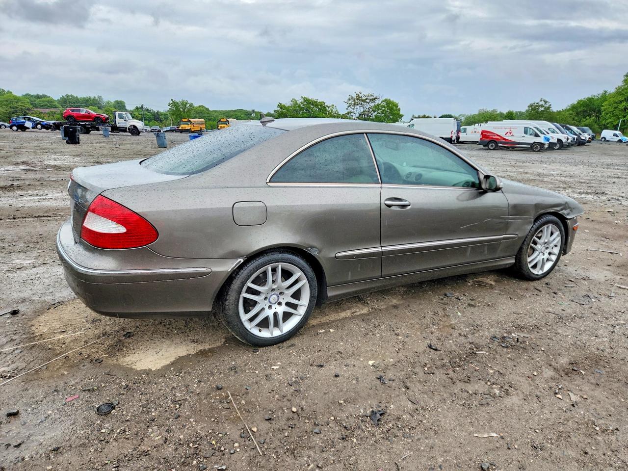 2008 Mercedes-benz Clk 350 Gray vin: WDBTJ56H08F248826