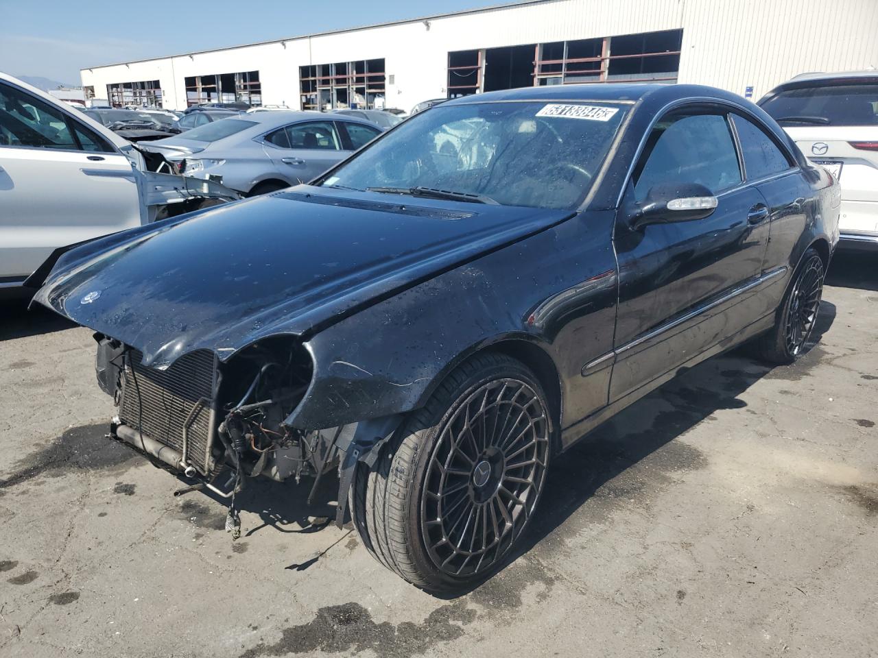 2008 Mercedes-benz Clk 350 Черный vin: WDBTJ56H08F249362 Damage: Left Front Fender, Severe Damage, Replacement Required