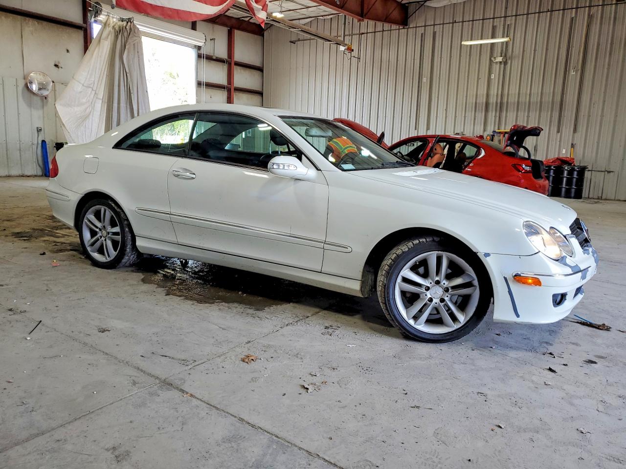 2008 Mercedes-benz Clk 350 White vin: WDBTJ56H08F254190