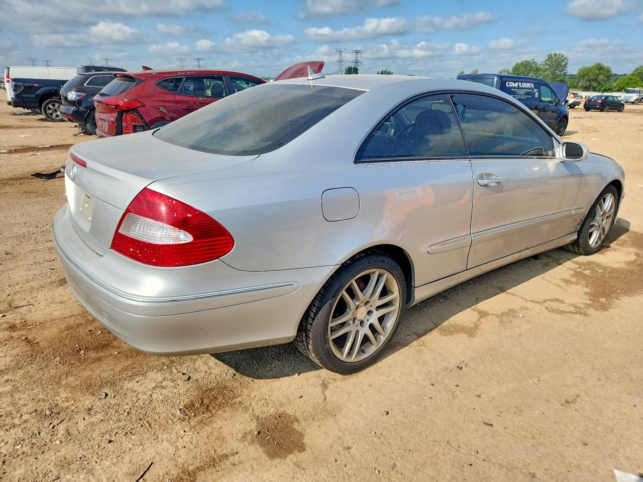2008 Mercedes-benz Clk 350 Серебряный vin: WDBTJ56H38F236010