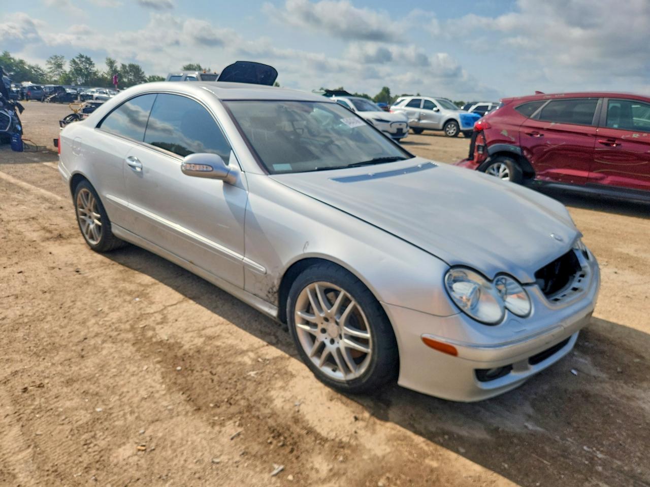 2008 Mercedes-benz Clk 350 Серебряный vin: WDBTJ56H38F236010