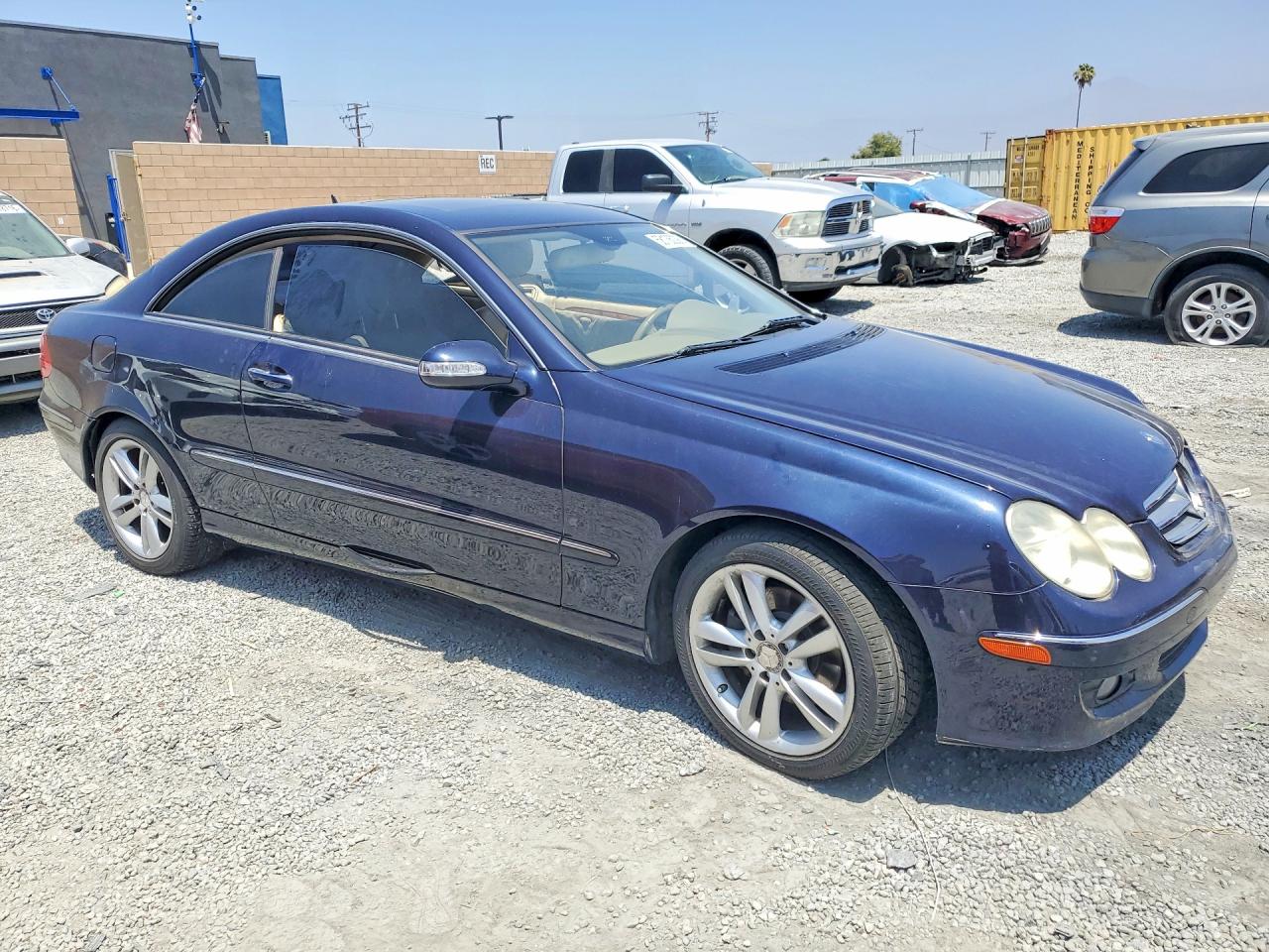 2008 Mercedes-benz Clk 350 Синий vin: WDBTJ56H38F241921