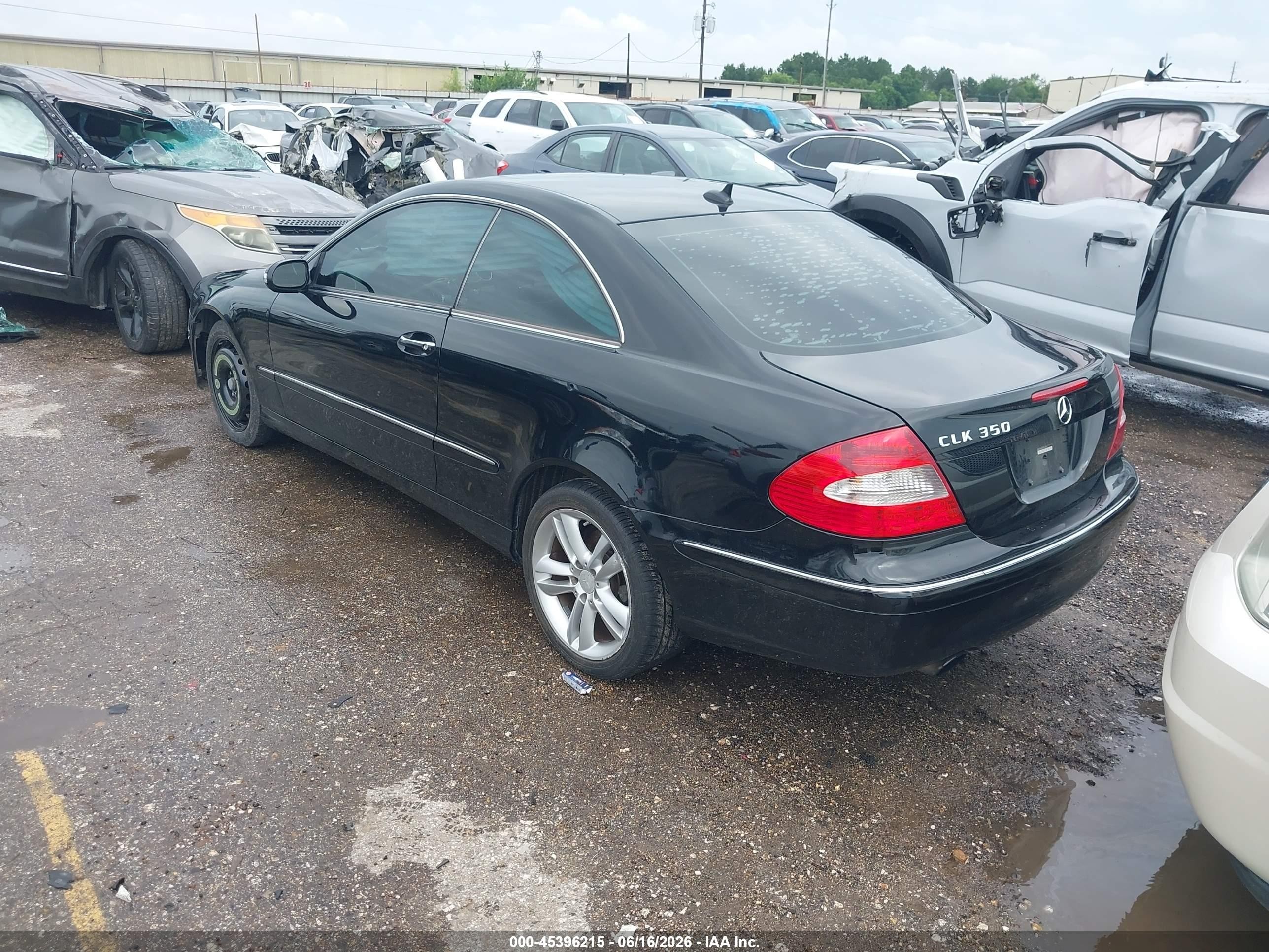 2009 Mercedes-benz Clk 350   Black vin: WDBTJ56H39F263841