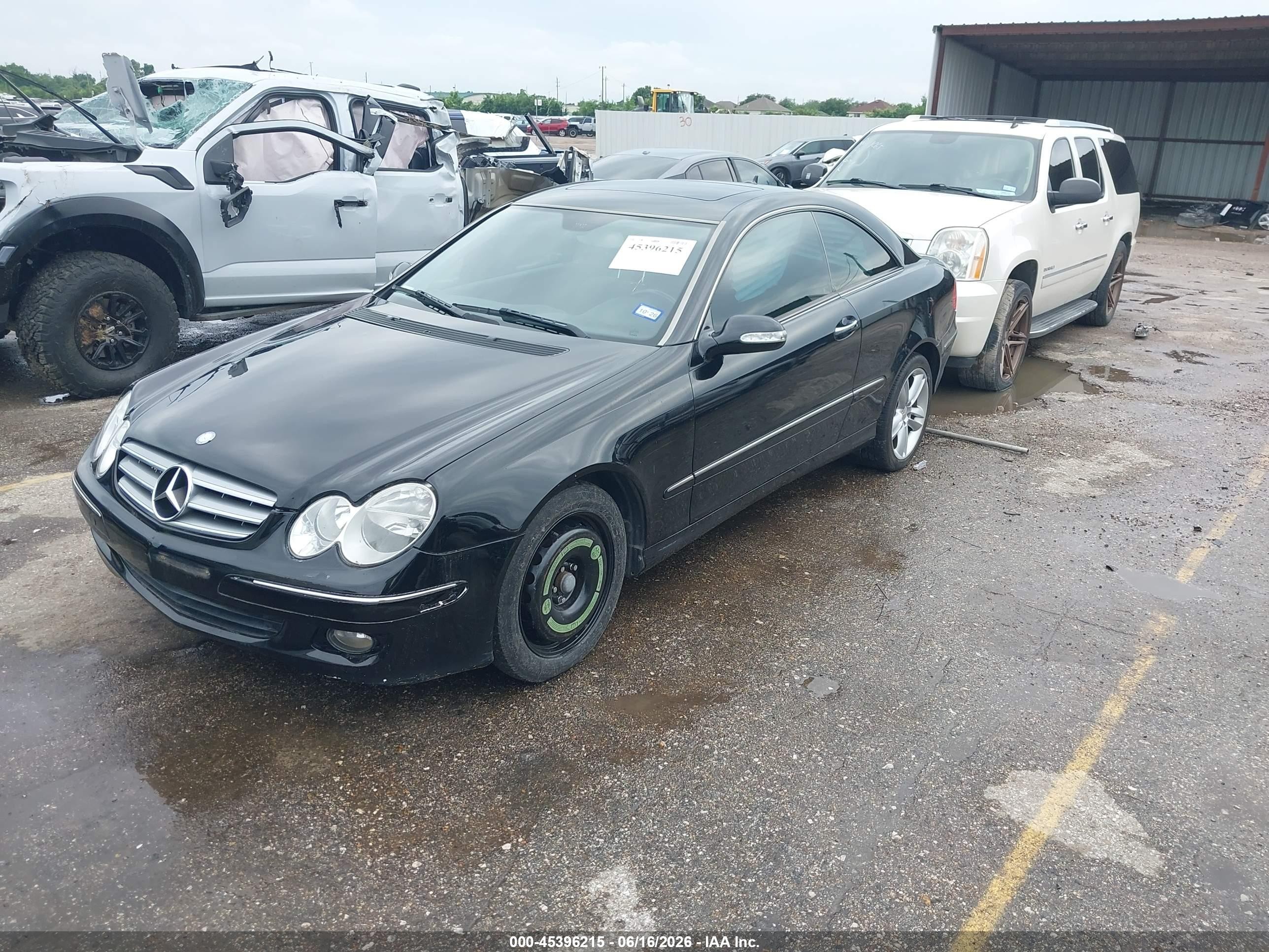 2009 Mercedes-benz Clk 350   Black vin: WDBTJ56H39F263841